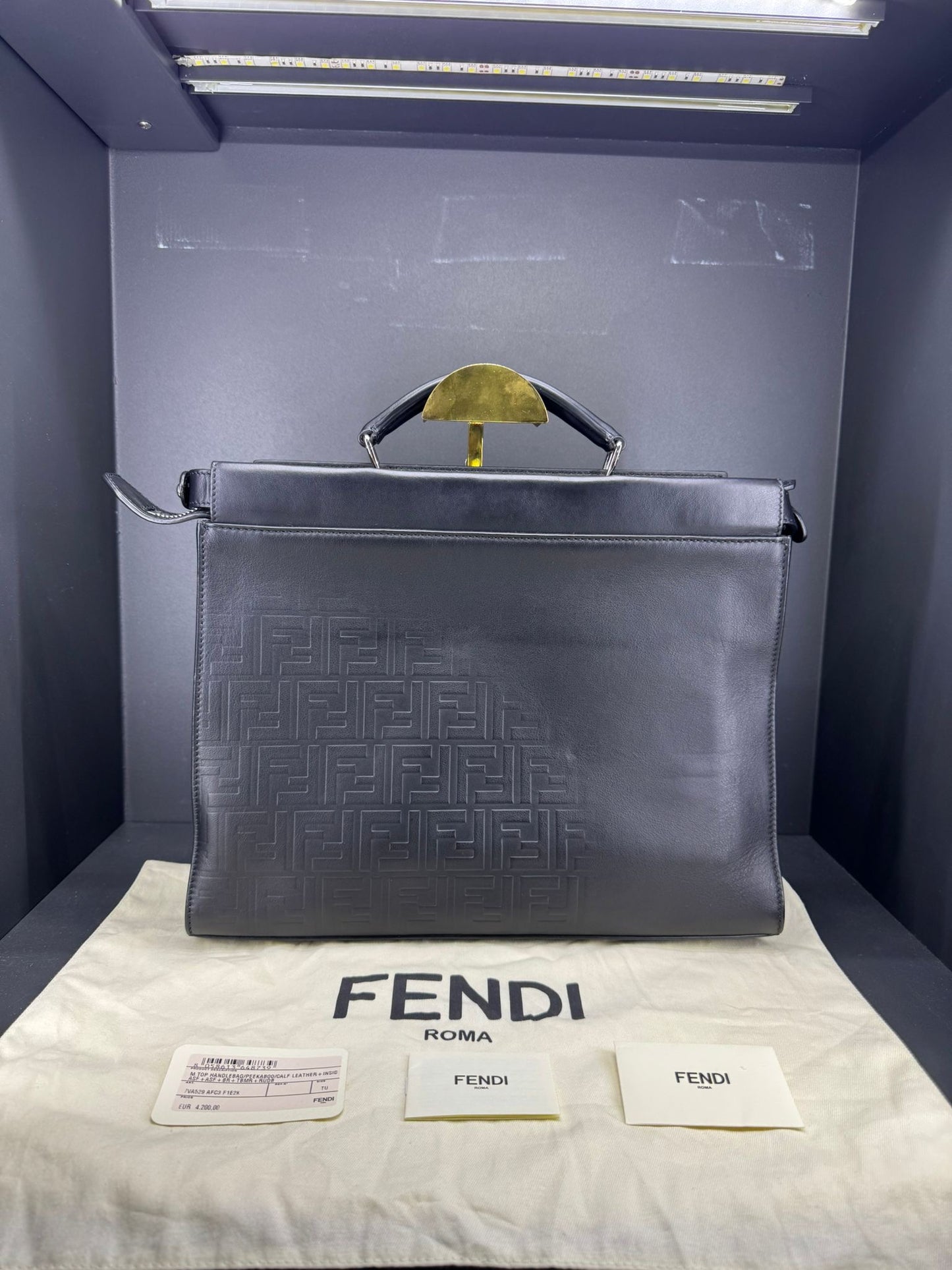 Cartella Briefcase Fendi Peekaboo ISeeU