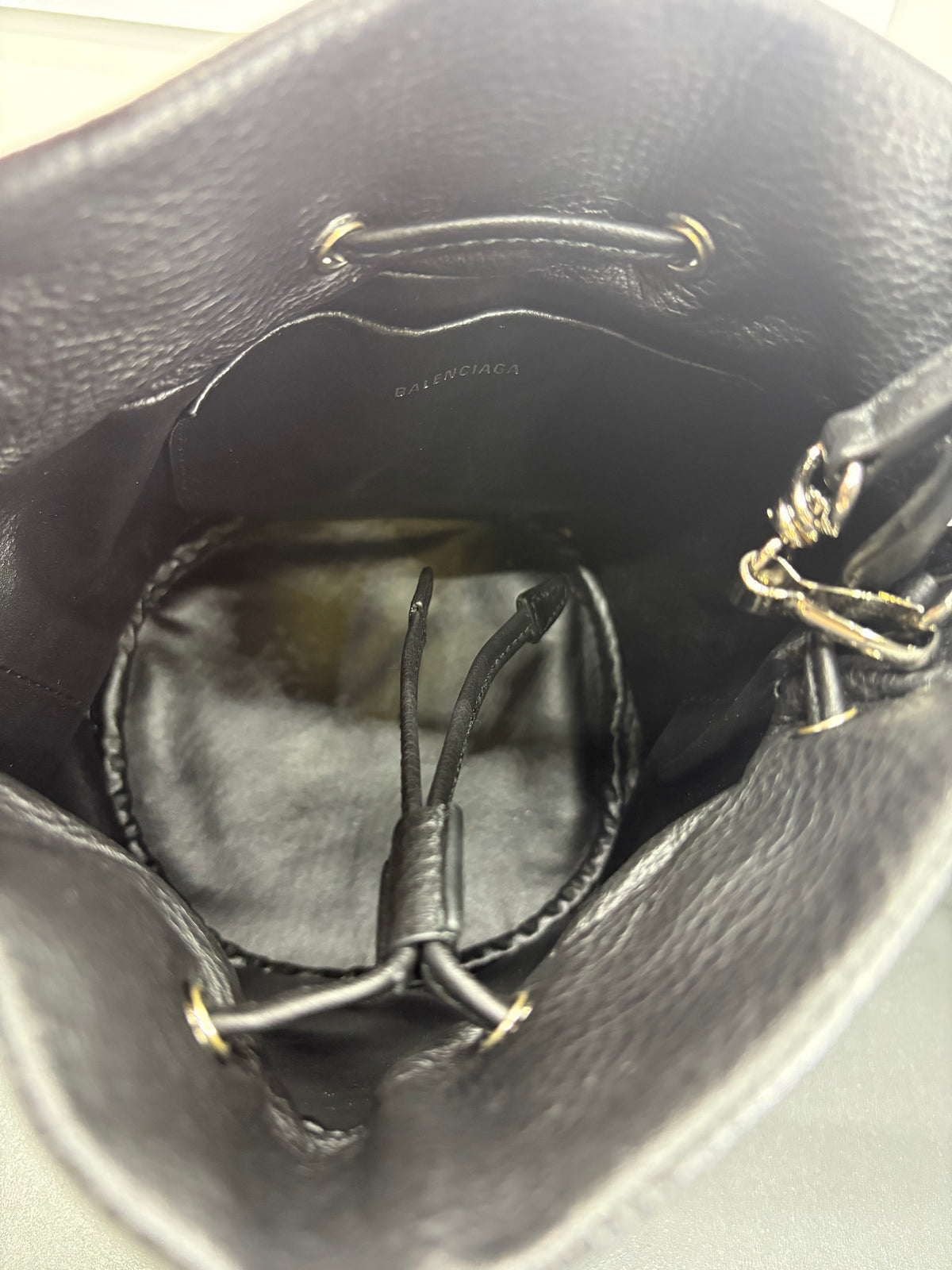 Balenciaga Everyday XS Drawstring Bucket Bag