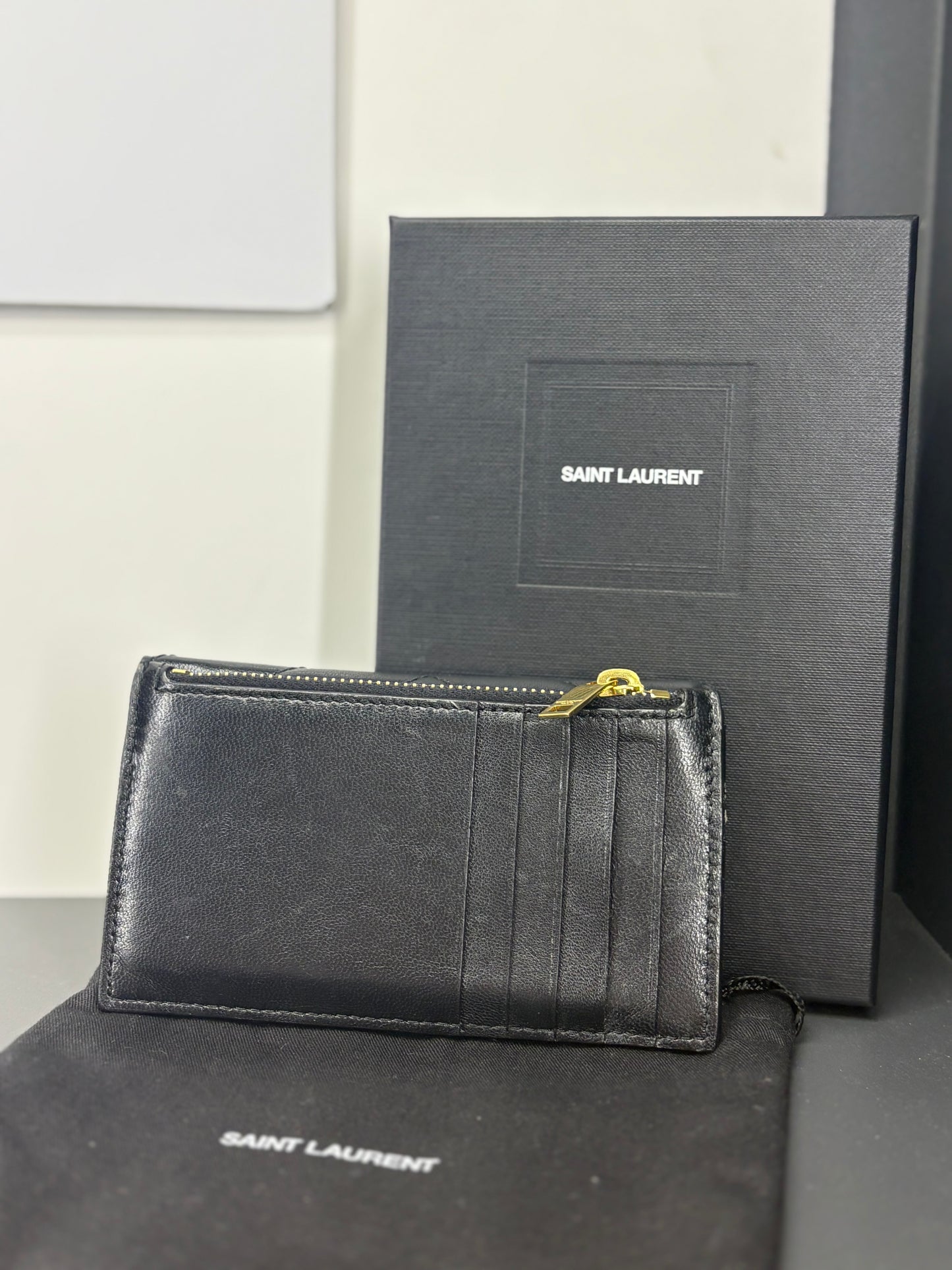 Saint Laurent portafogli Envelope piccolo Cassandre Matelassé