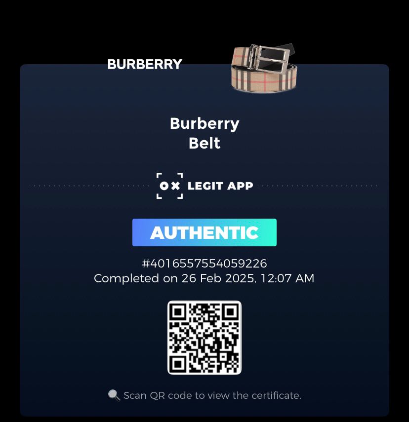 Burberry Cintura