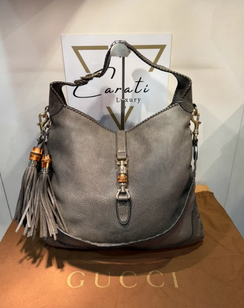 Gucci Jackie Bamboo grigio