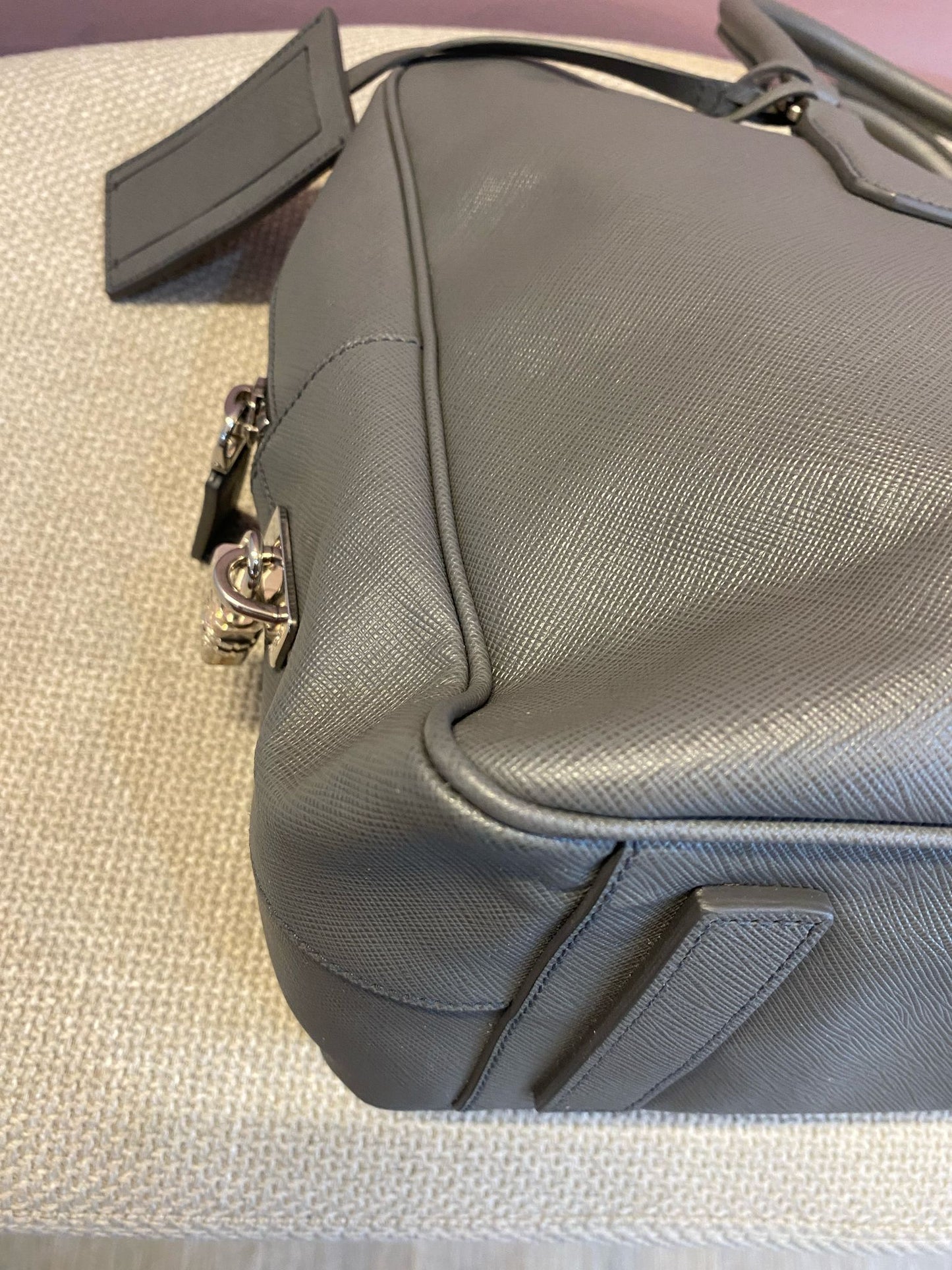 Prada Marble Grey Saffiano