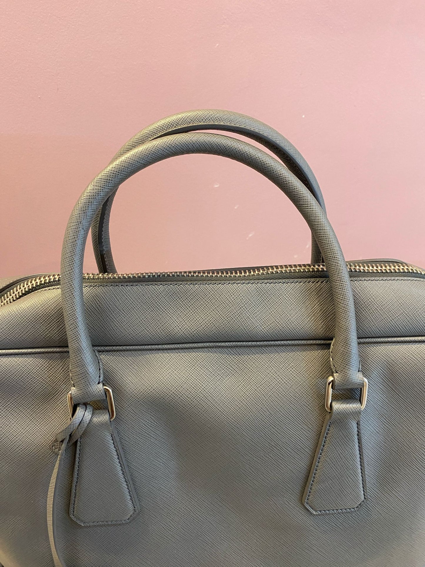 Prada Marble Grey Saffiano
