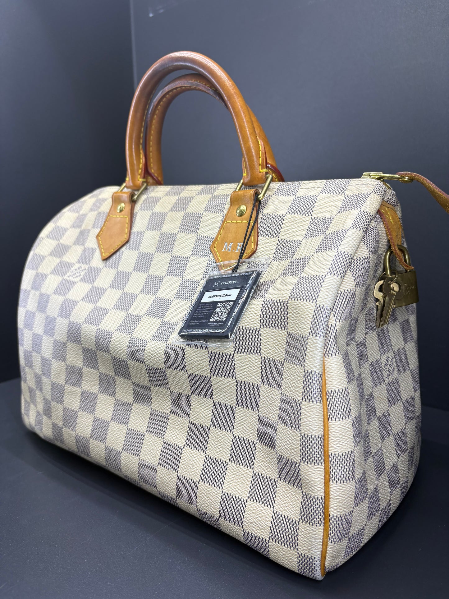 Louis Vuitton Speedy 30 Damier Azur