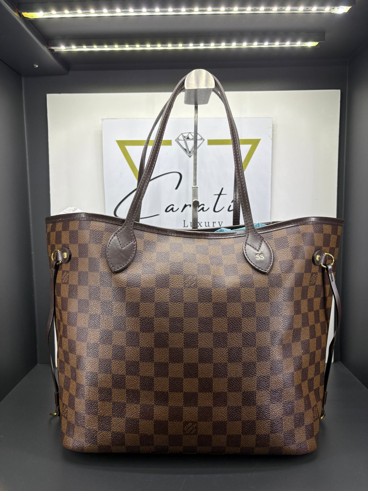 Louis Vuitton  Neverfull tela Damier Ébène