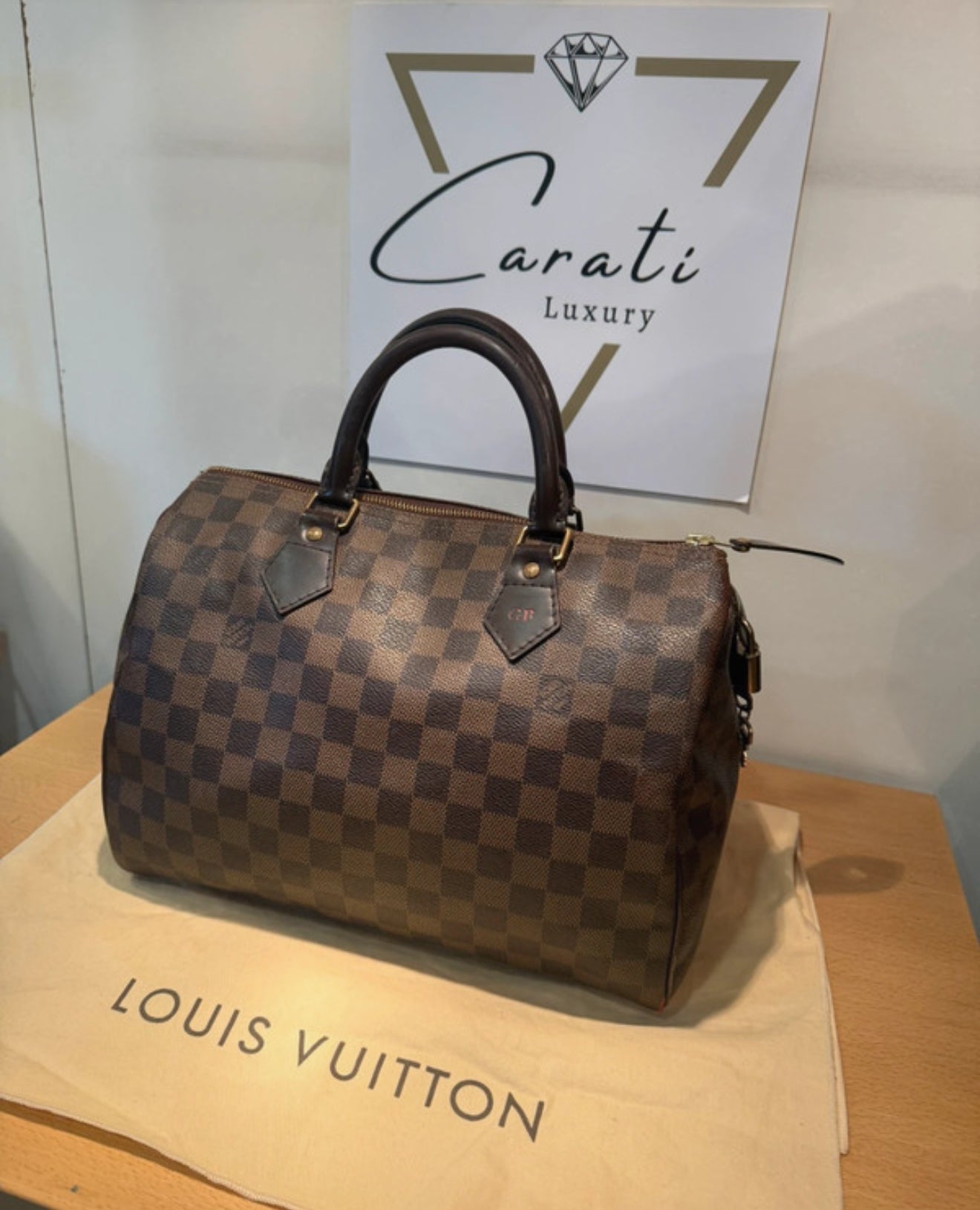 Louis Vuitton Speedy 30 Damier Ebene