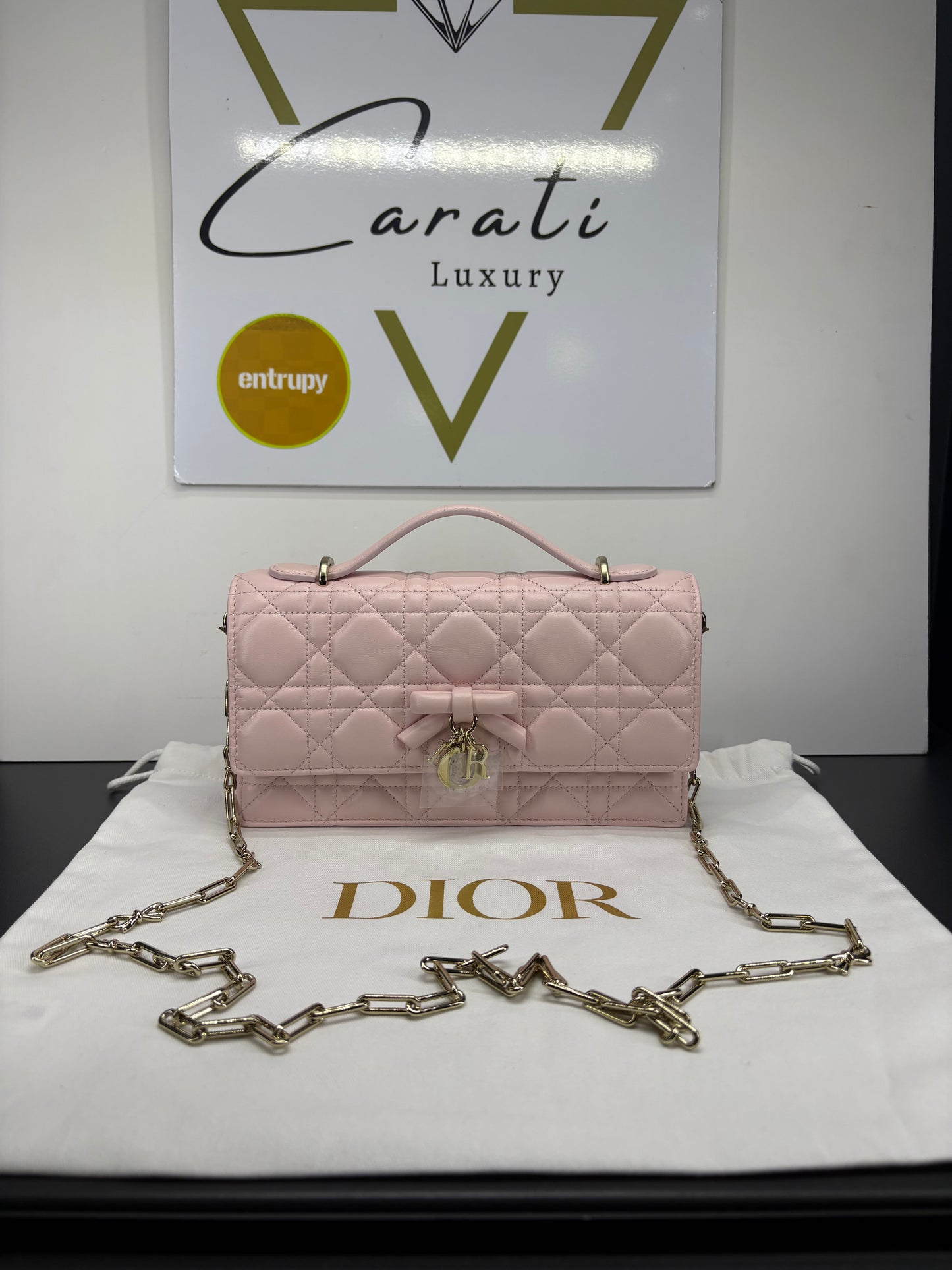 My Dior in pelle di agnello rosa Soupir