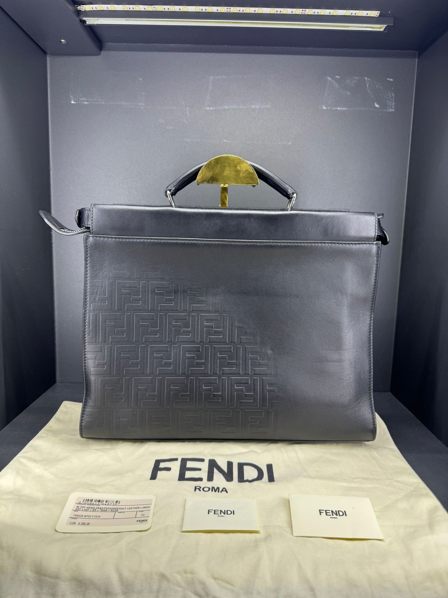 Cartella Briefcase Fendi Peekaboo ISeeU