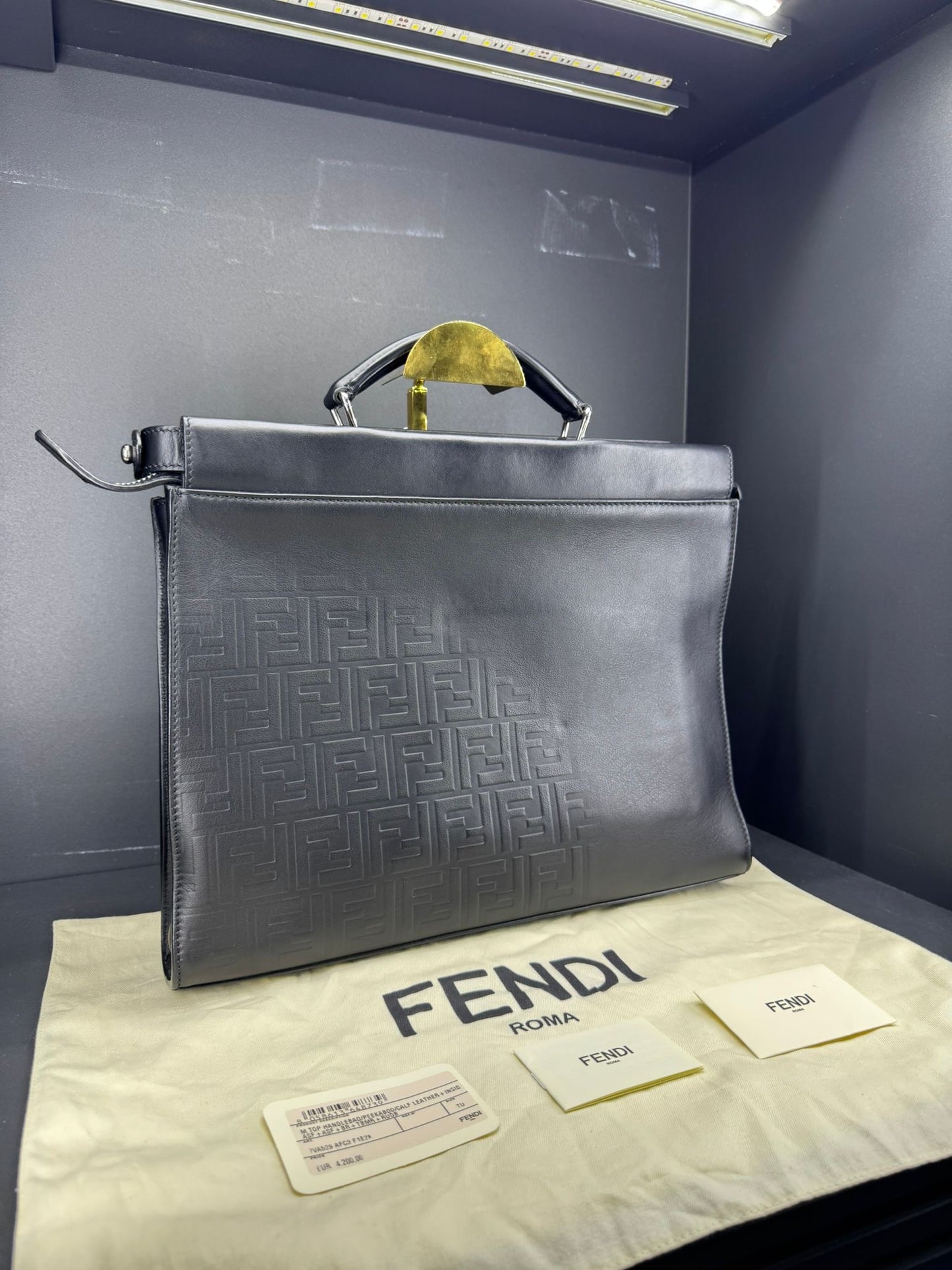 Cartella Briefcase Fendi Peekaboo ISeeU