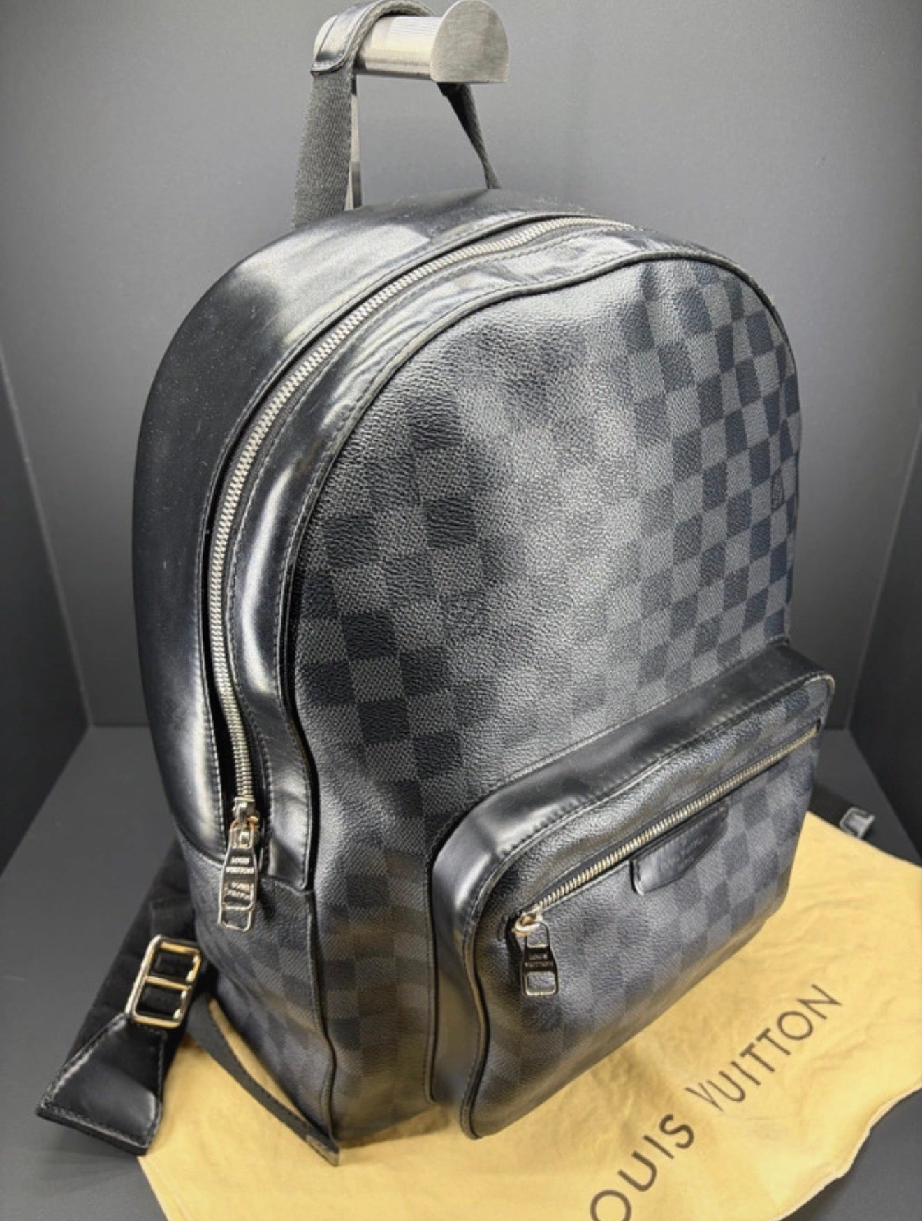 Louis Vuitton Josh Backpack Damier Graphite