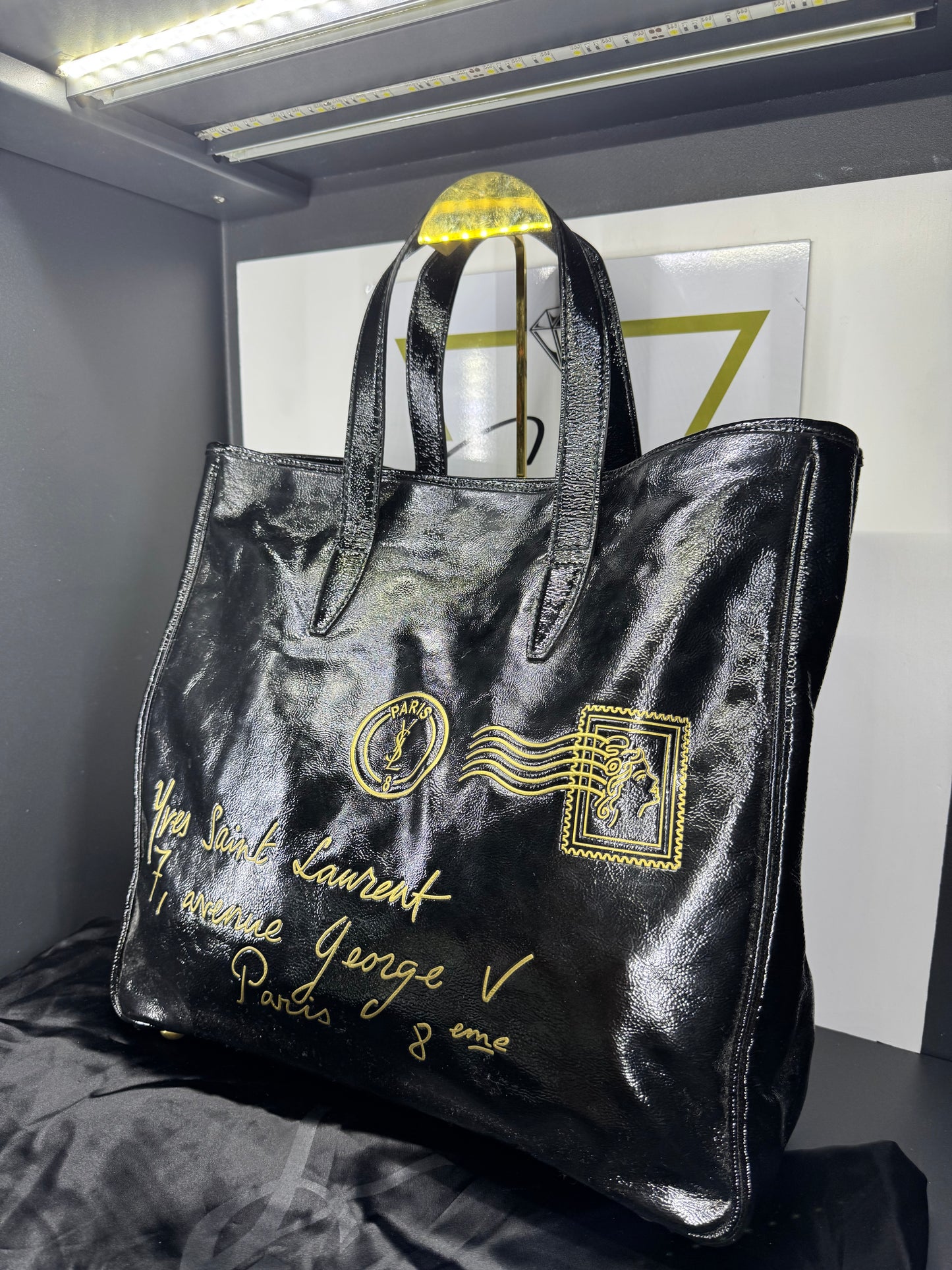 Saint Laurent shopping bag nera