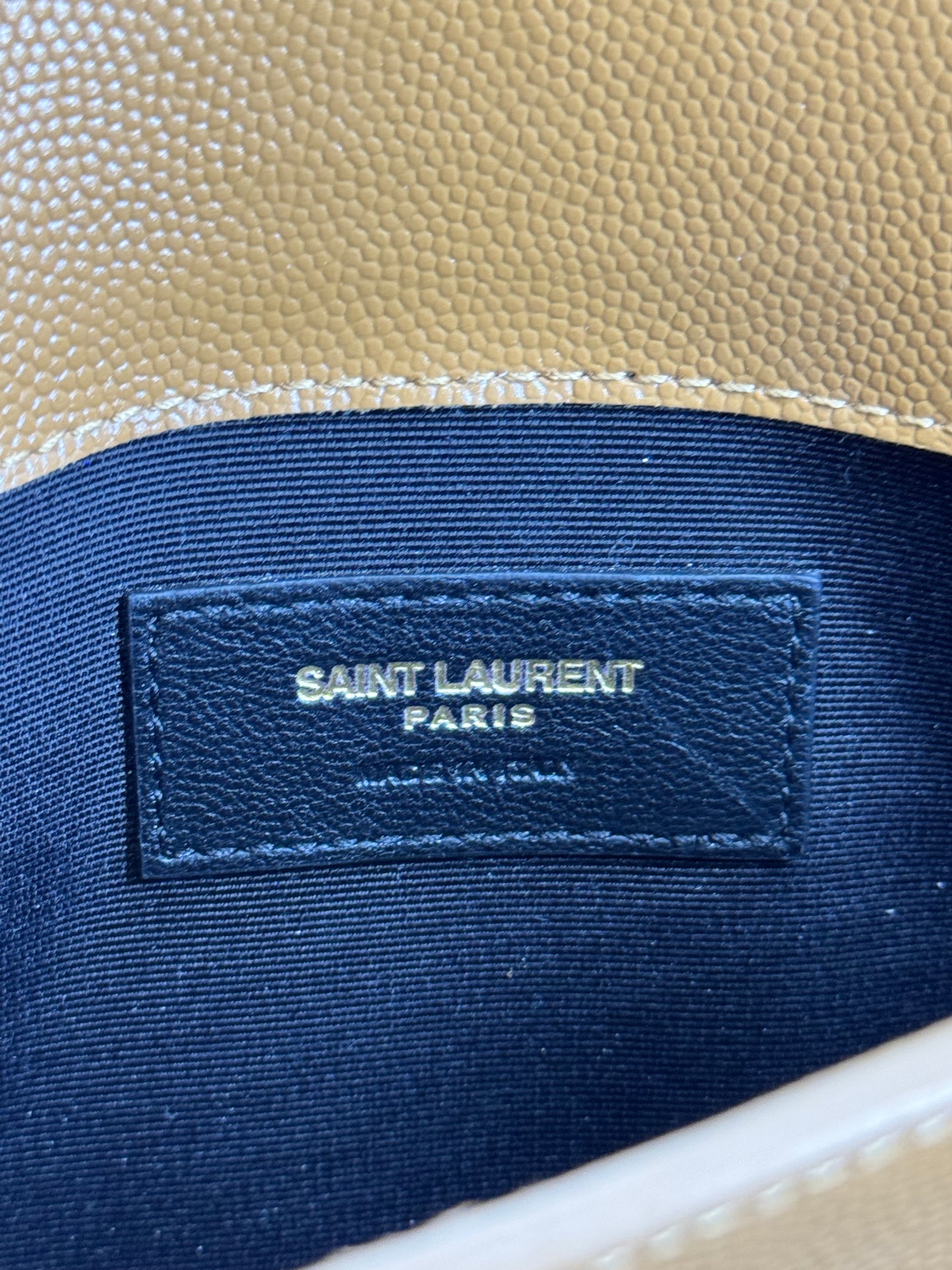 Pochette Saint Laurent cammello