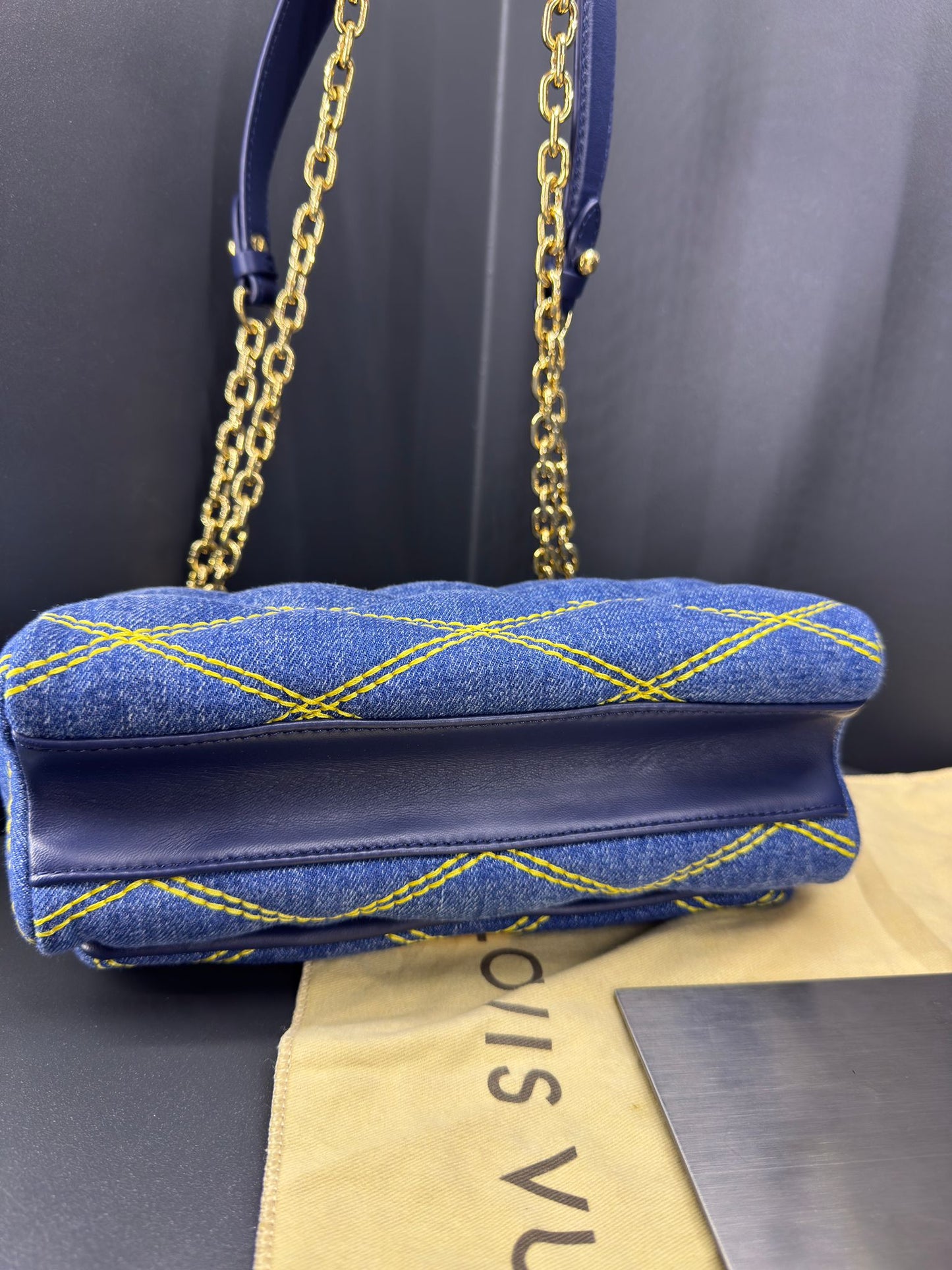 Louis Vuitton GO-14 PM Malletage Denim