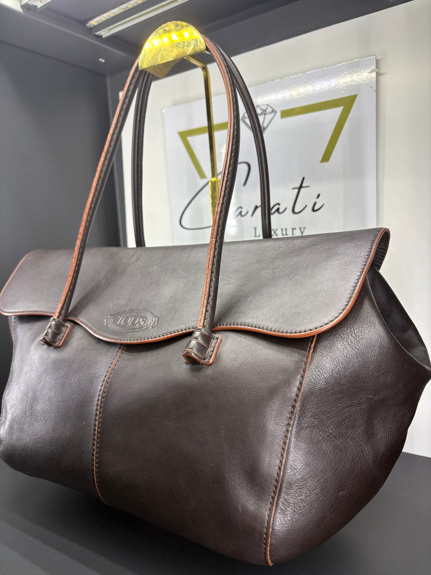 Tod's Corniche Wave East West Satchel