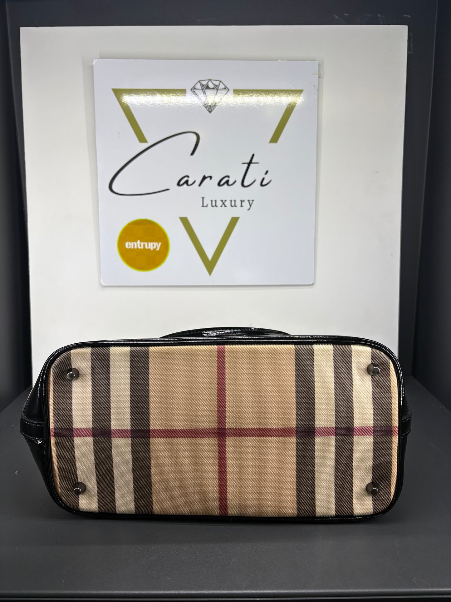 Burberry Nova Check Small Tote Bag
