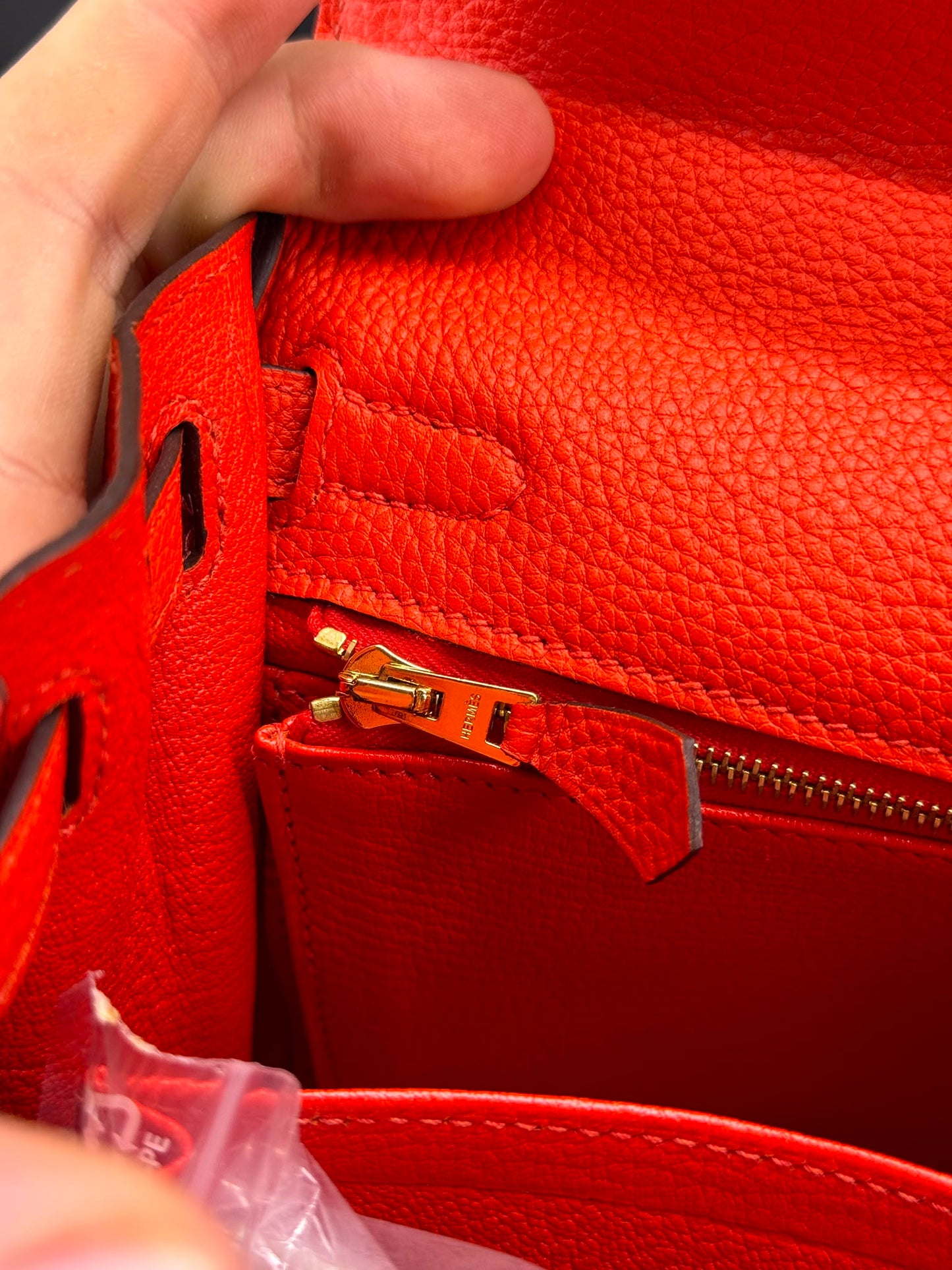 Hermès Kelly Sellier 25  in pelle Epsom
