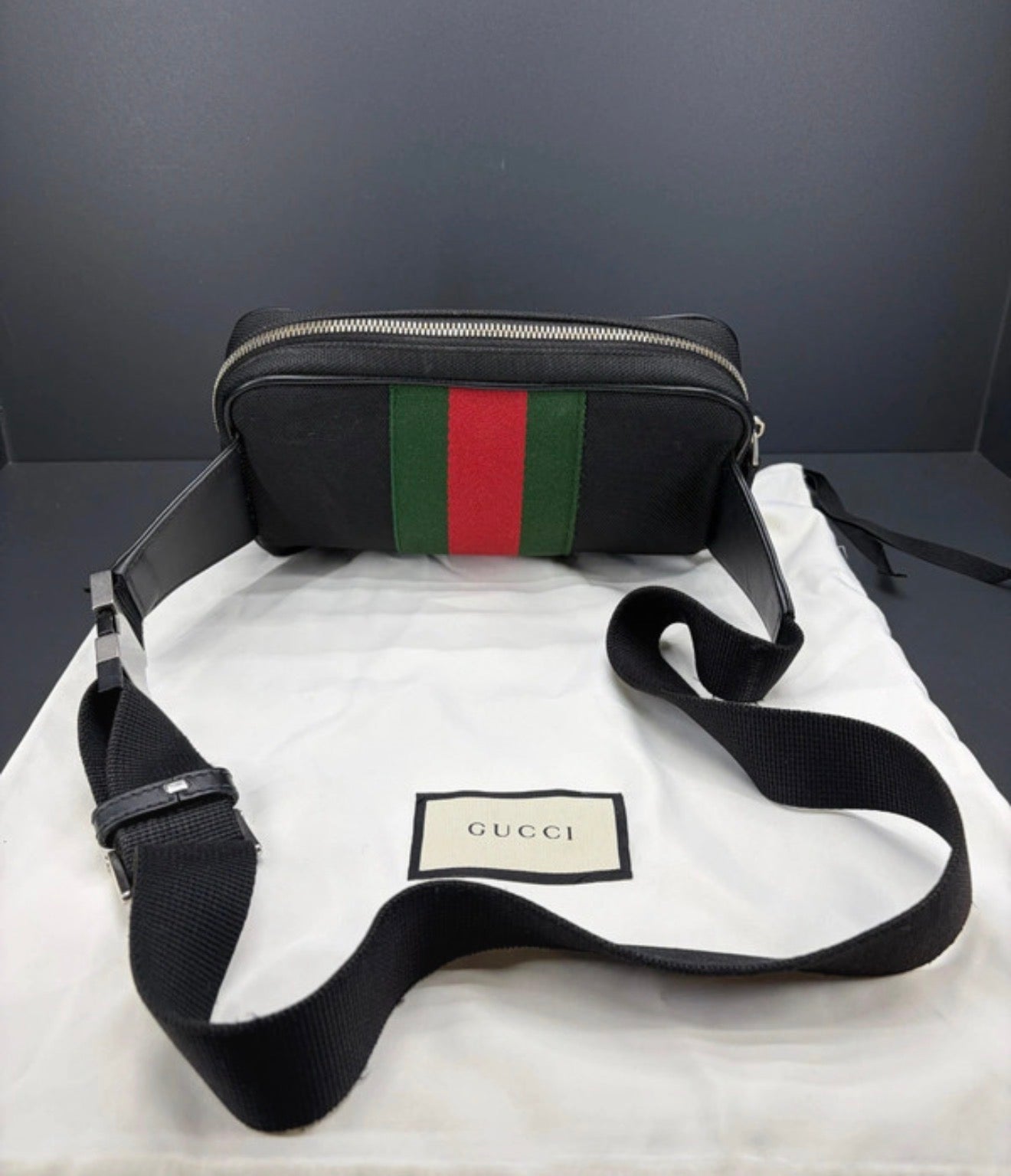 Gucci Techno Canvas Web Belt Bag