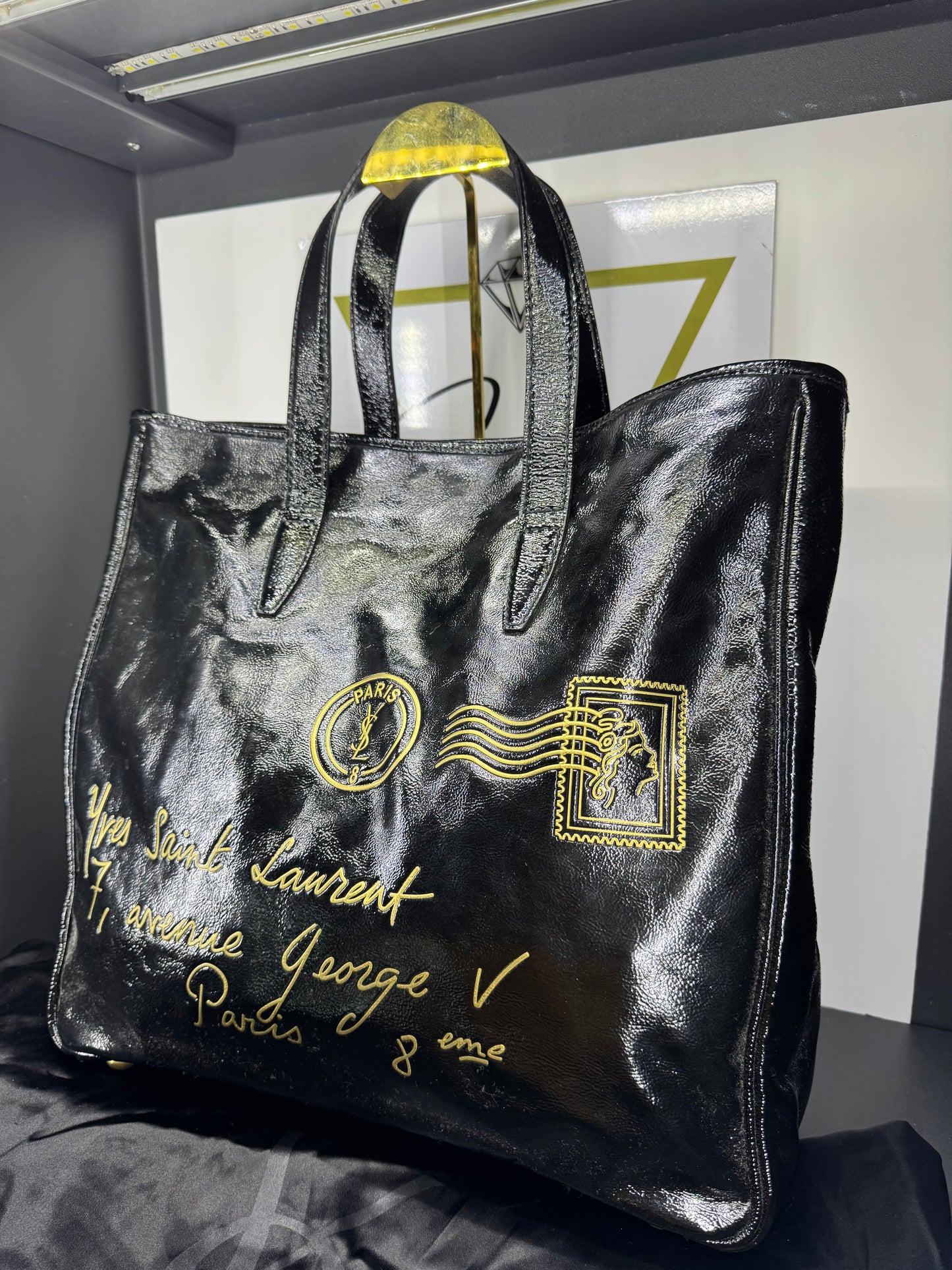 Saint Laurent shopping bag nera
