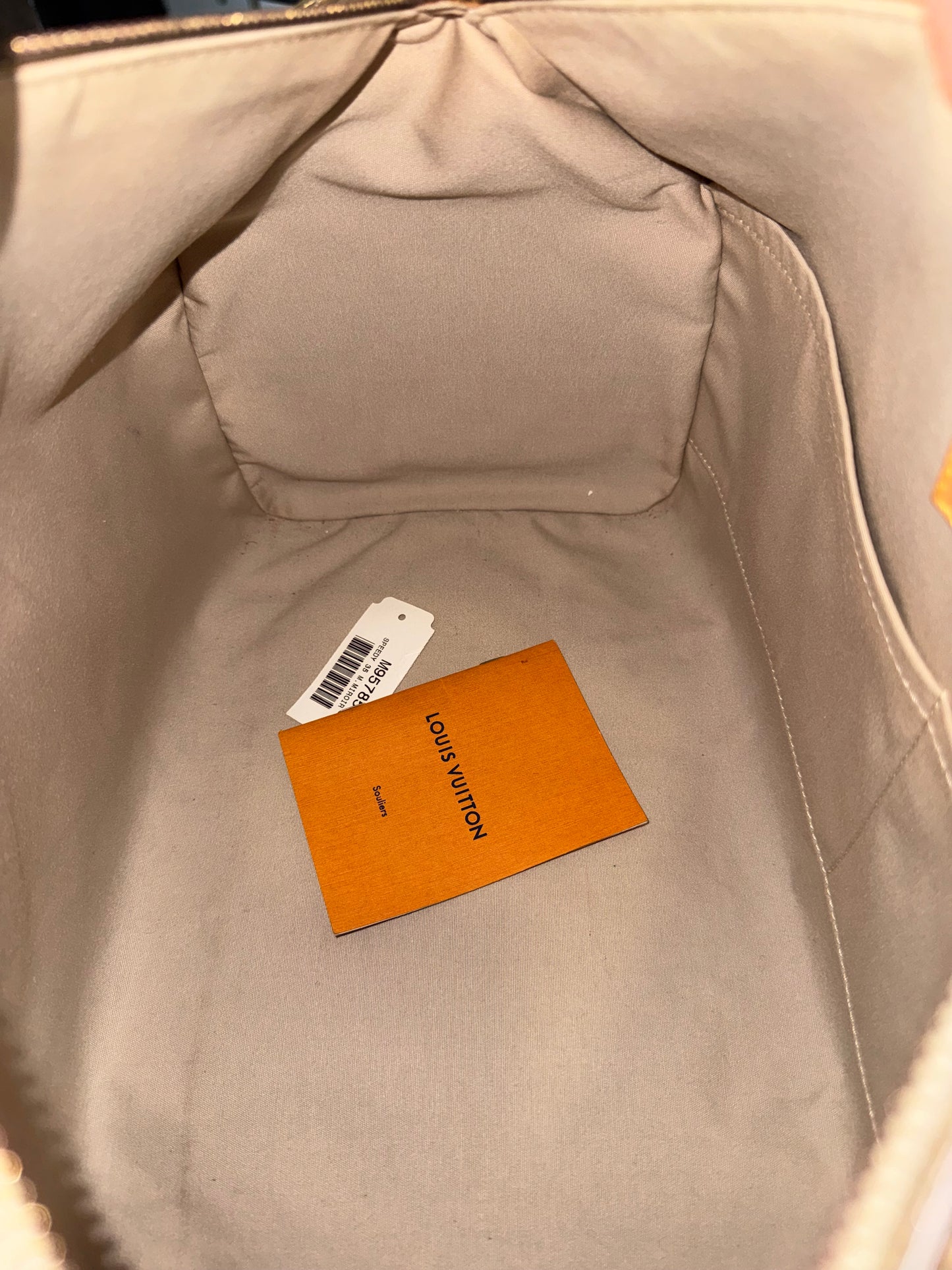 Louis Vuitton speedy 35 mirror gold