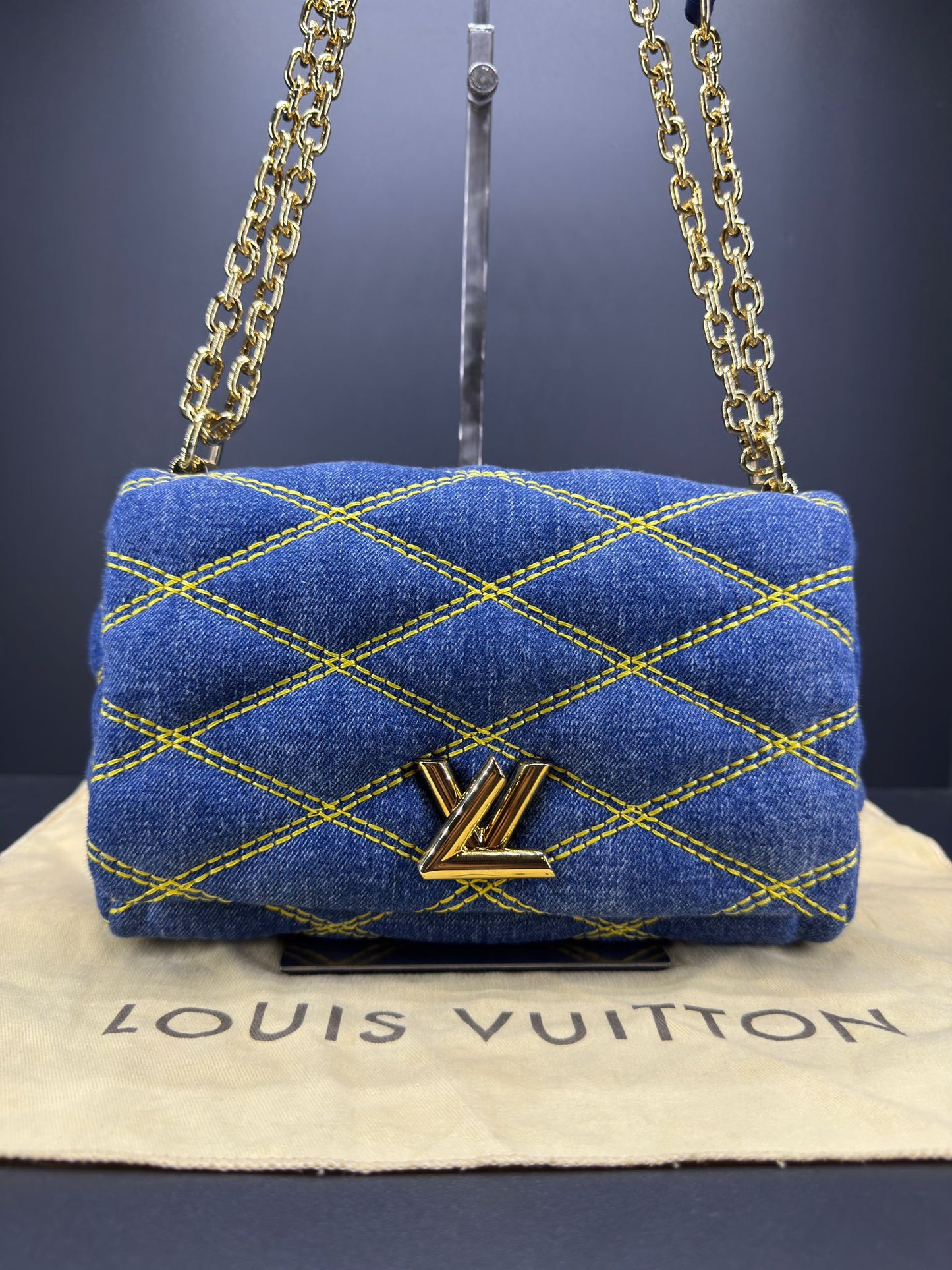 Louis Vuitton GO-14 PM Malletage Denim