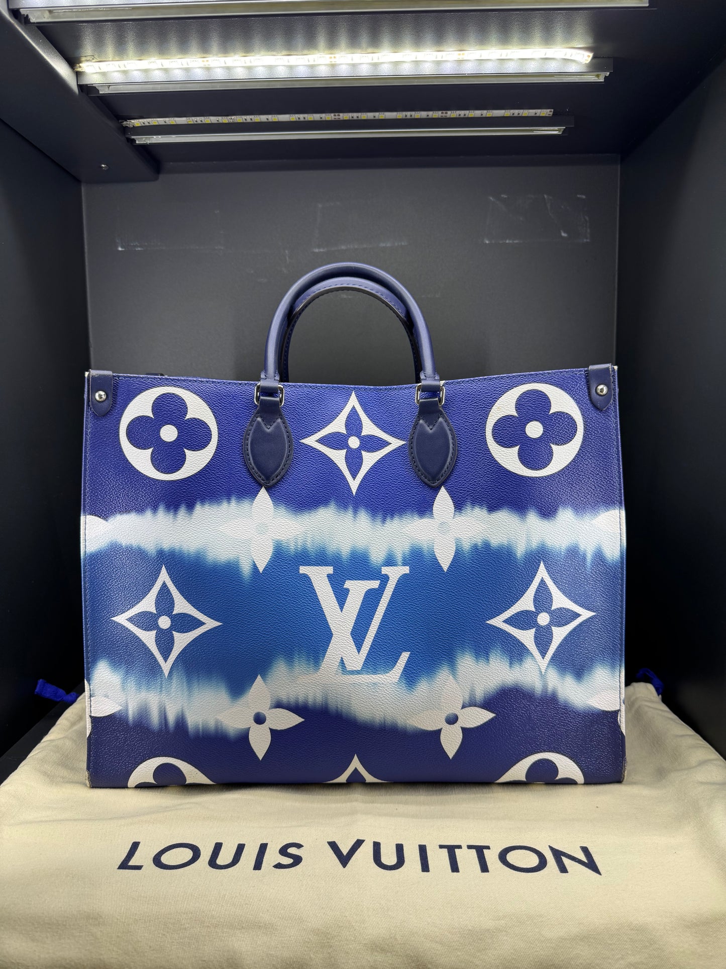 Louis Vuitton on the go Limited edition sky blu Monogram