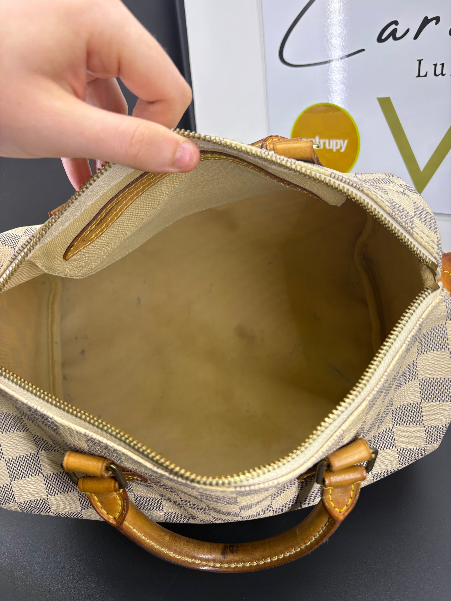 Louis Vuitton Speedy 30 Damier Azur