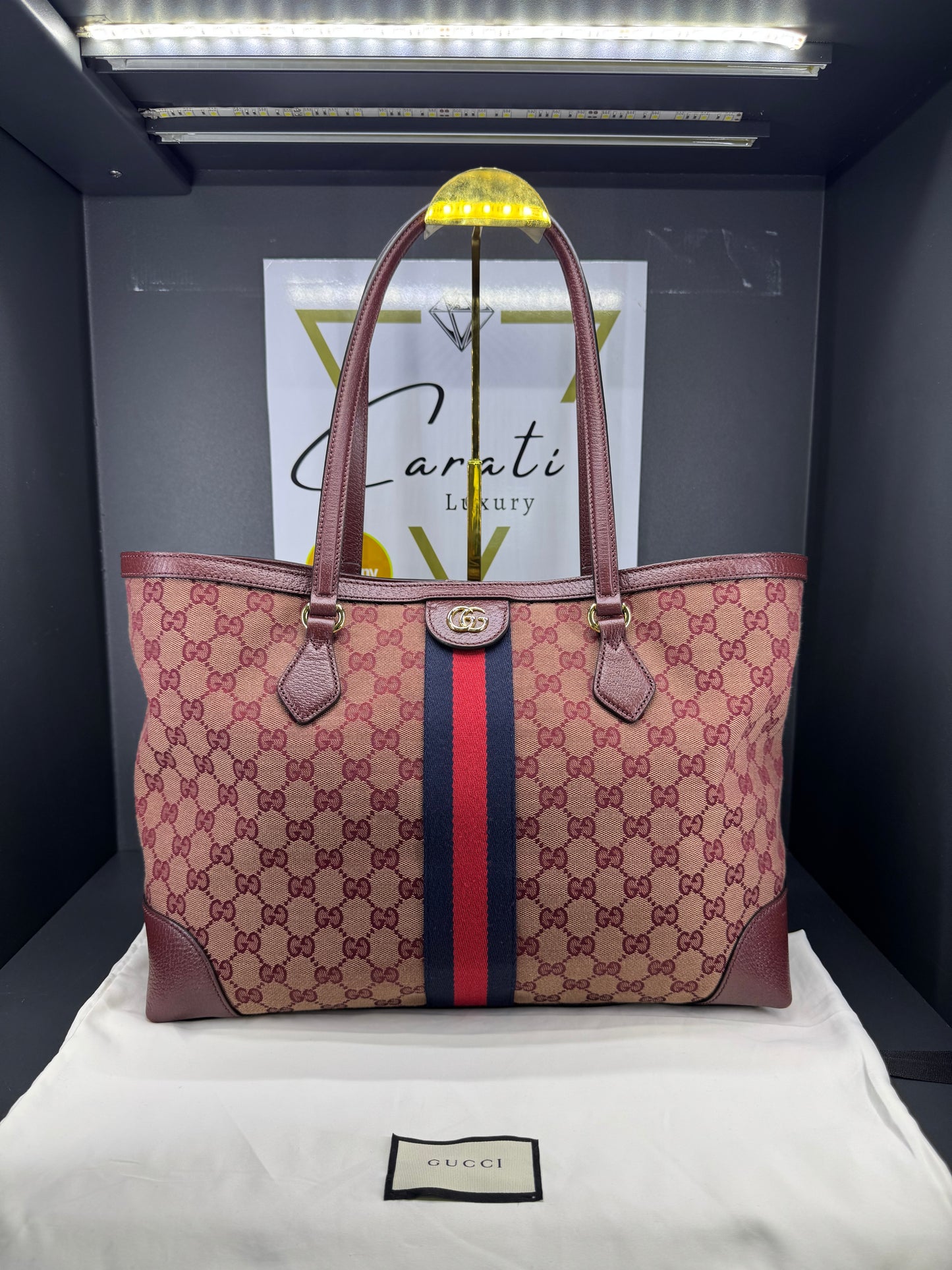 Gucci shopping ophidia gg supreme Borgogna
