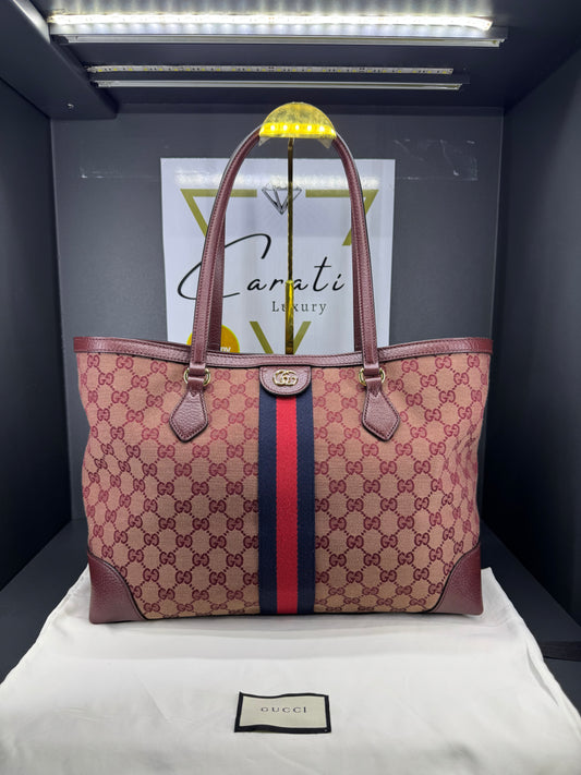 Gucci shopping ophidia gg supreme Borgogna