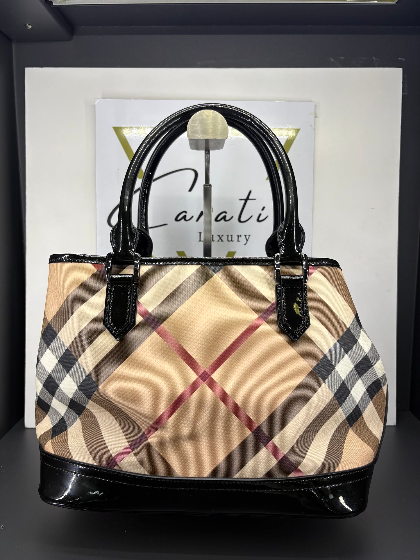 Burberry Nova Check Small Tote Bag