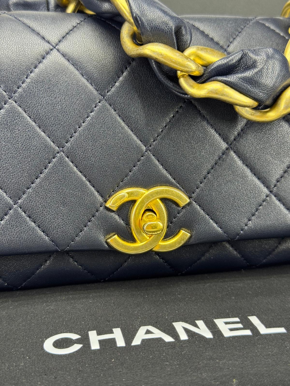 Chanel 2.55 un flap 2021 hardware oro anticato
