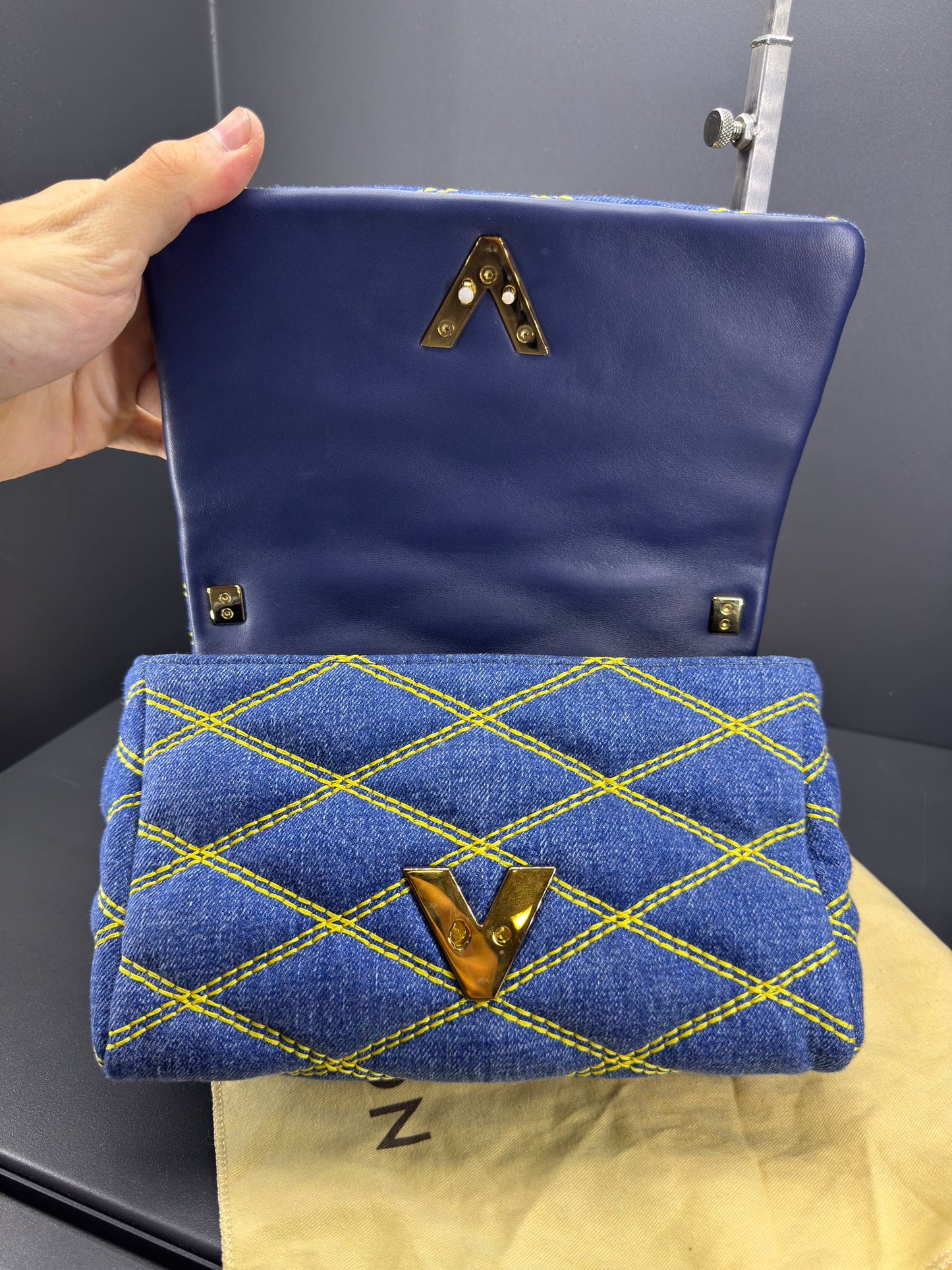 Louis Vuitton GO-14 PM Malletage Denim