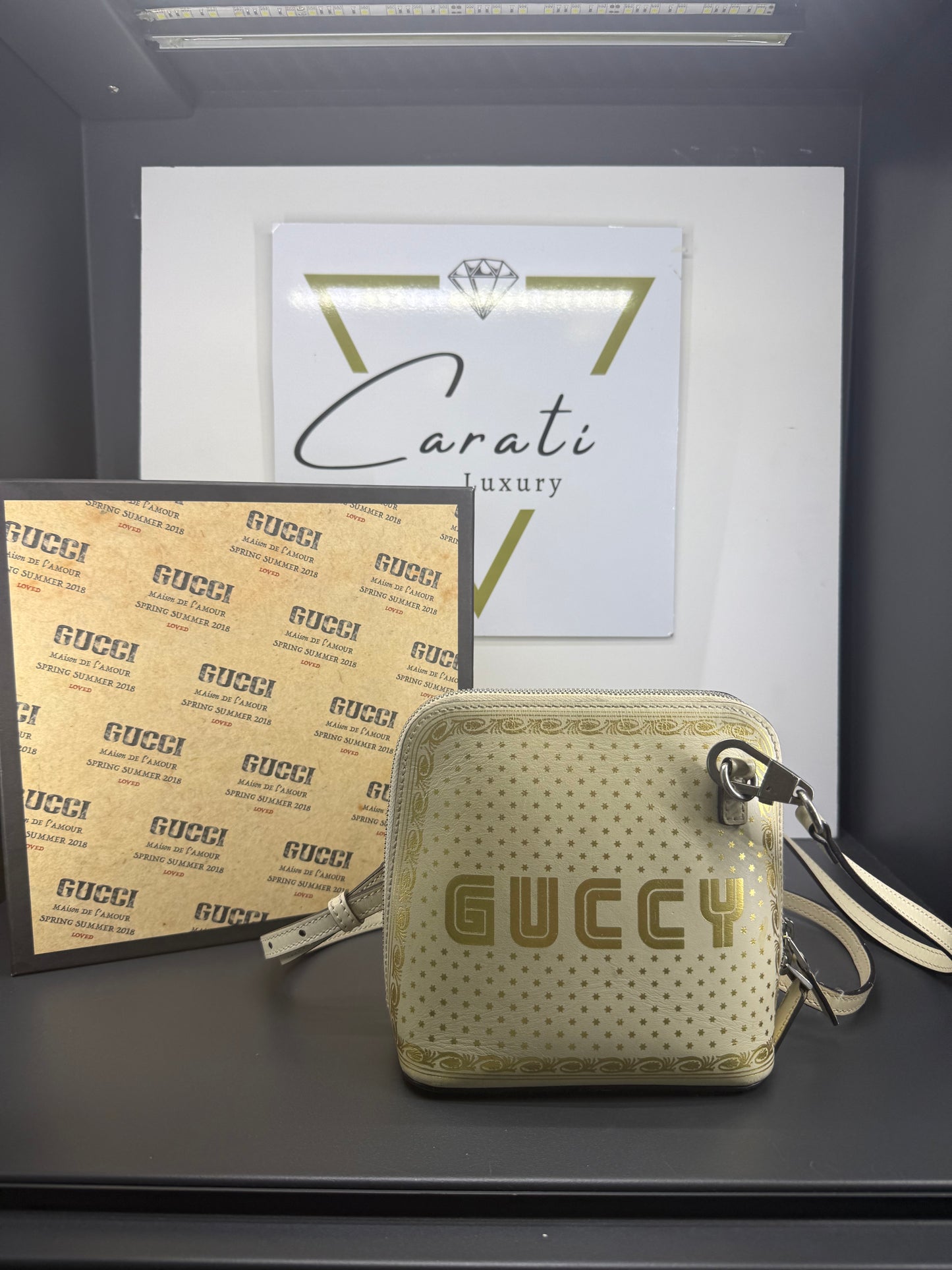 Gucci x SEGA Guccy Stars Mini Dome Shoulder Bag