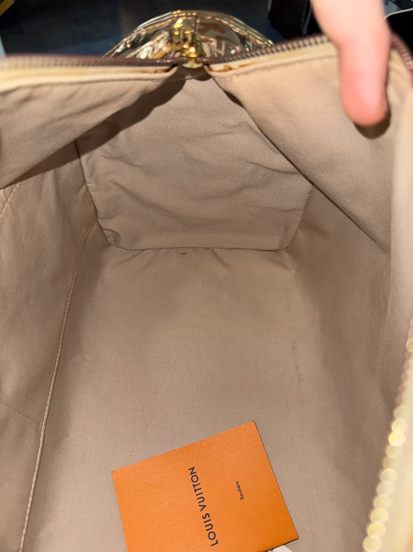 Louis Vuitton speedy 35 mirror gold