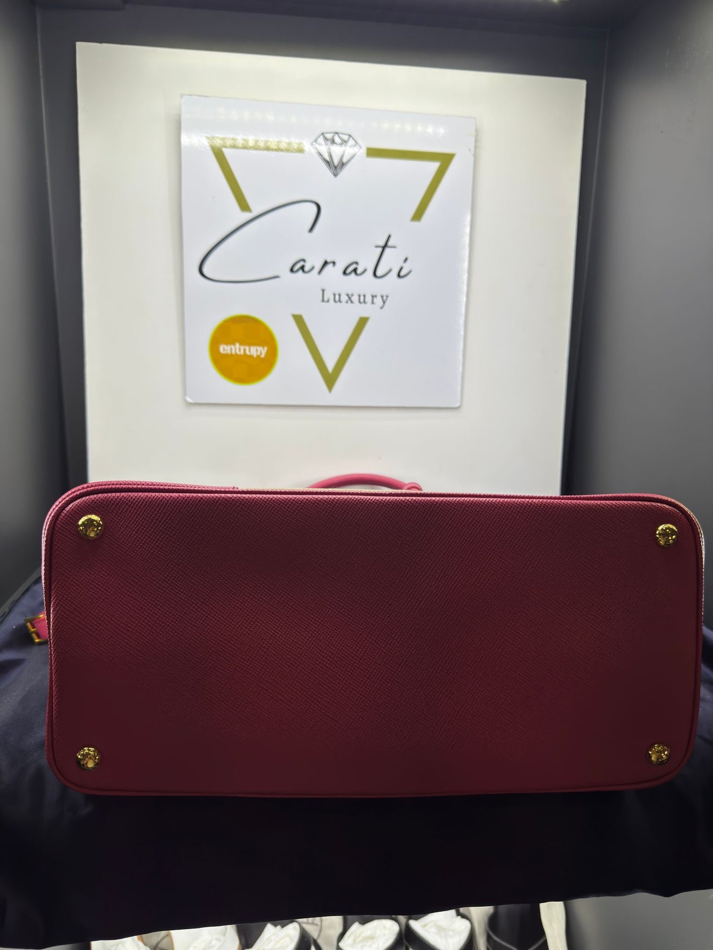 Prada Canapa + Saffiano Double Bag