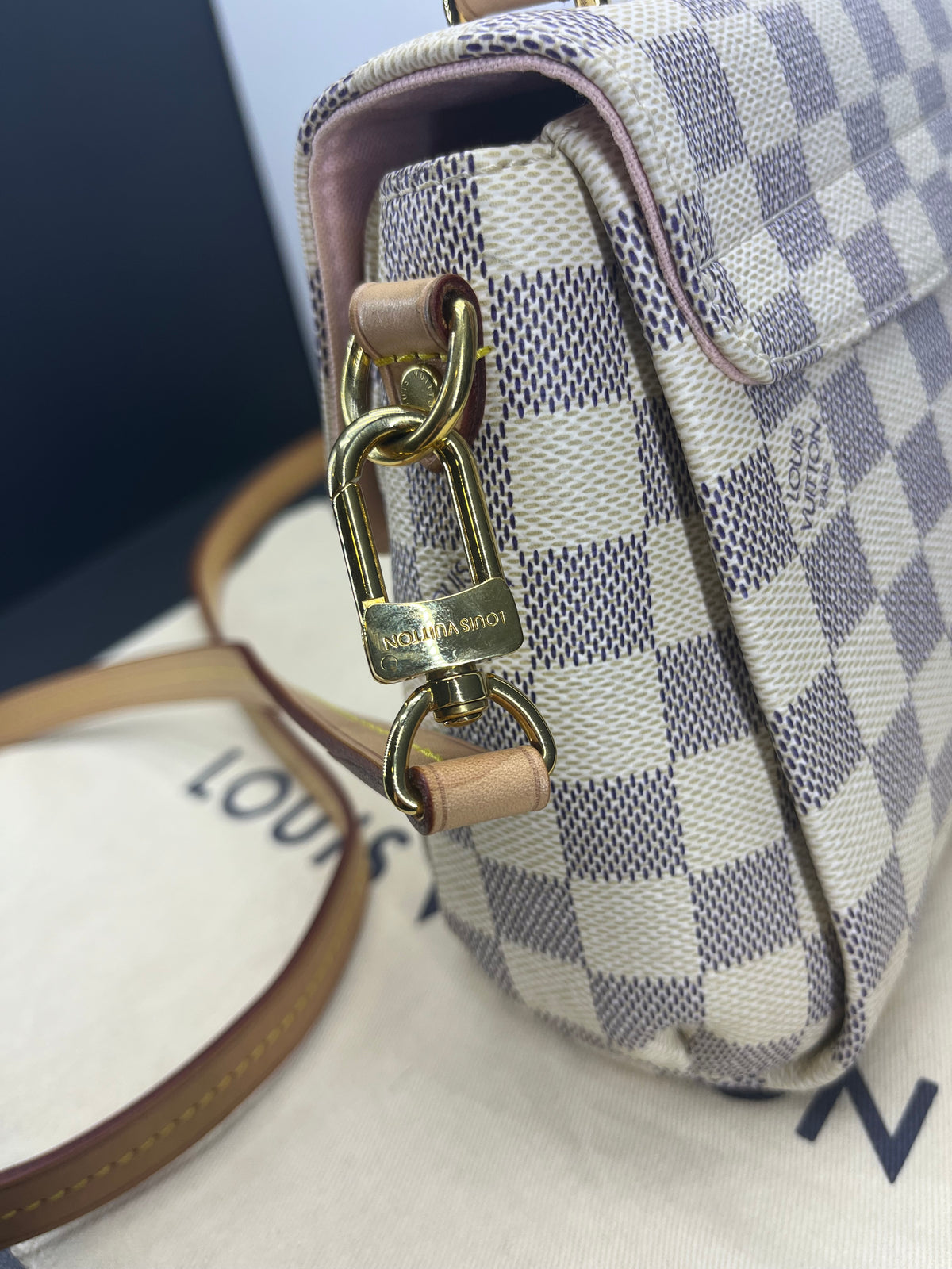 Louis Vuitton Croisette in tela Damier Azur
