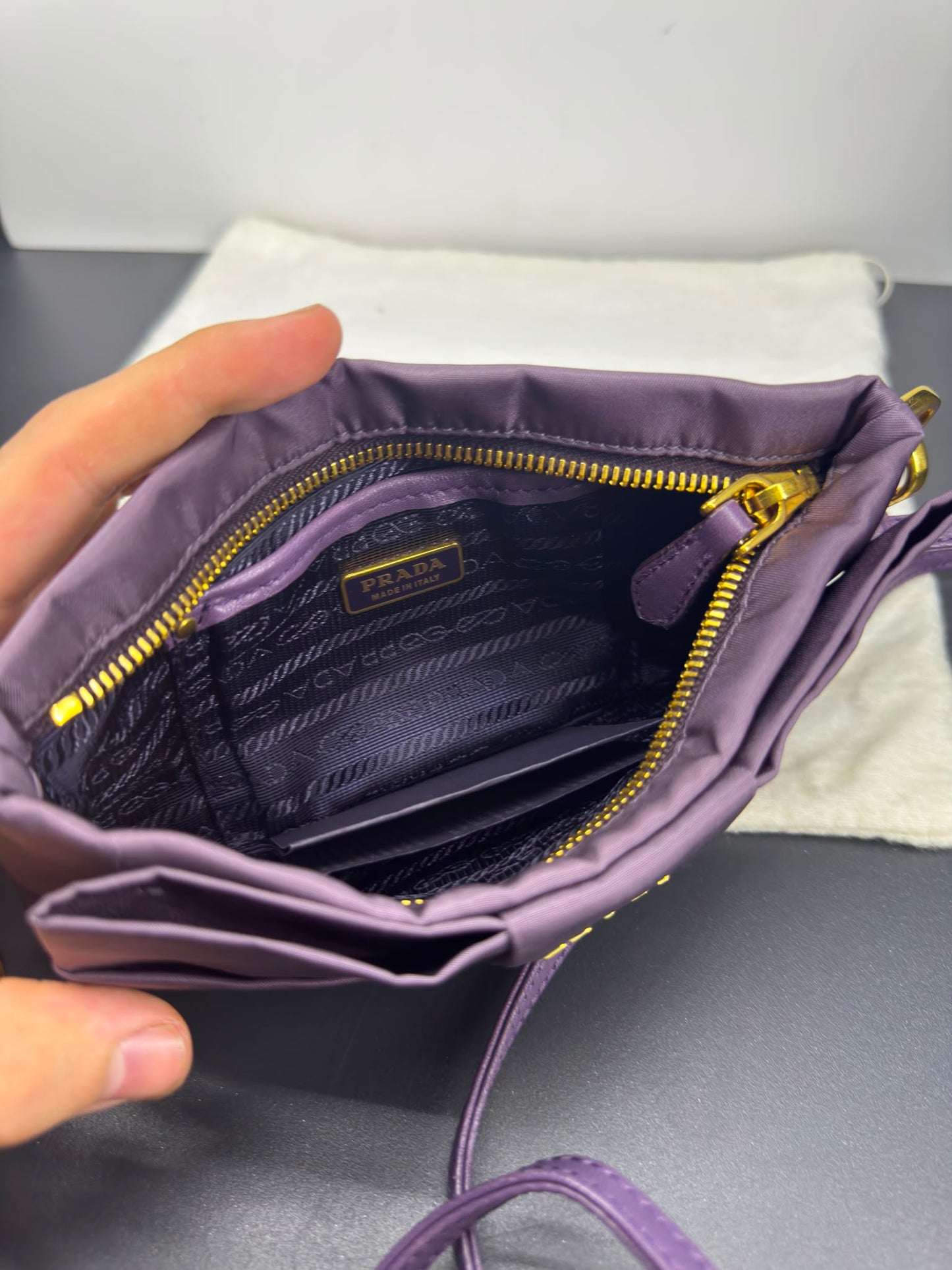 Prada pochette raso