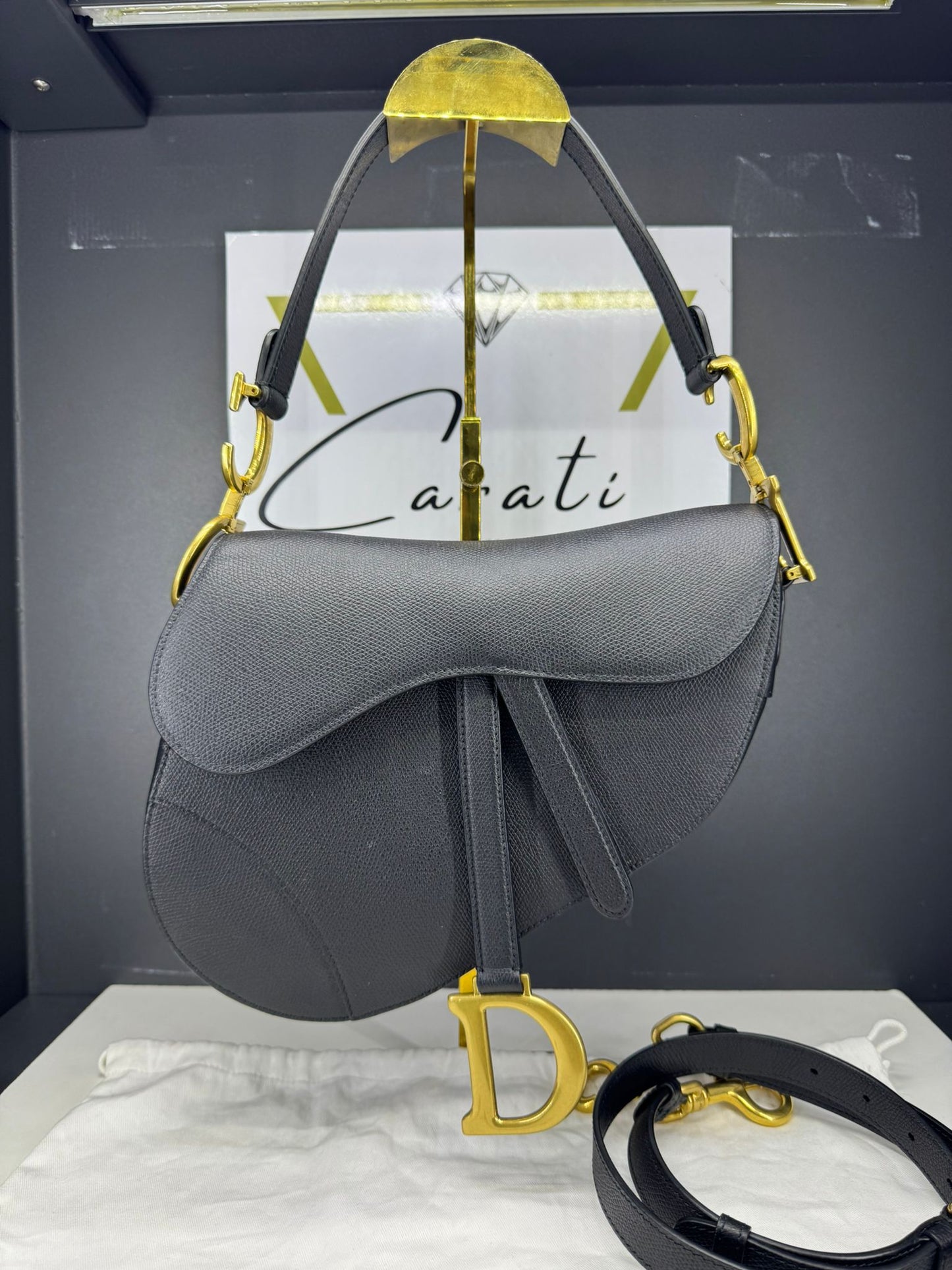 Dior Saddle in pelle monogram