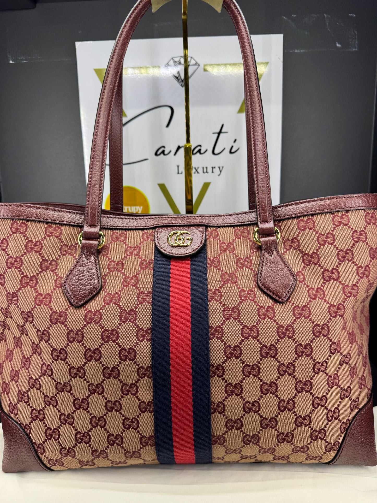 Gucci shopping ophidia gg supreme Borgogna