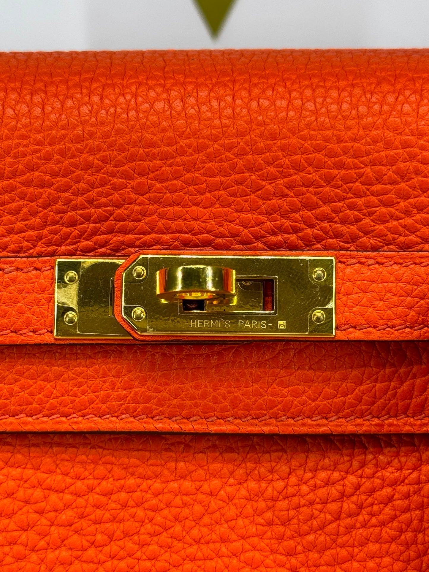 Hermès Kelly Sellier 25  in pelle Epsom
