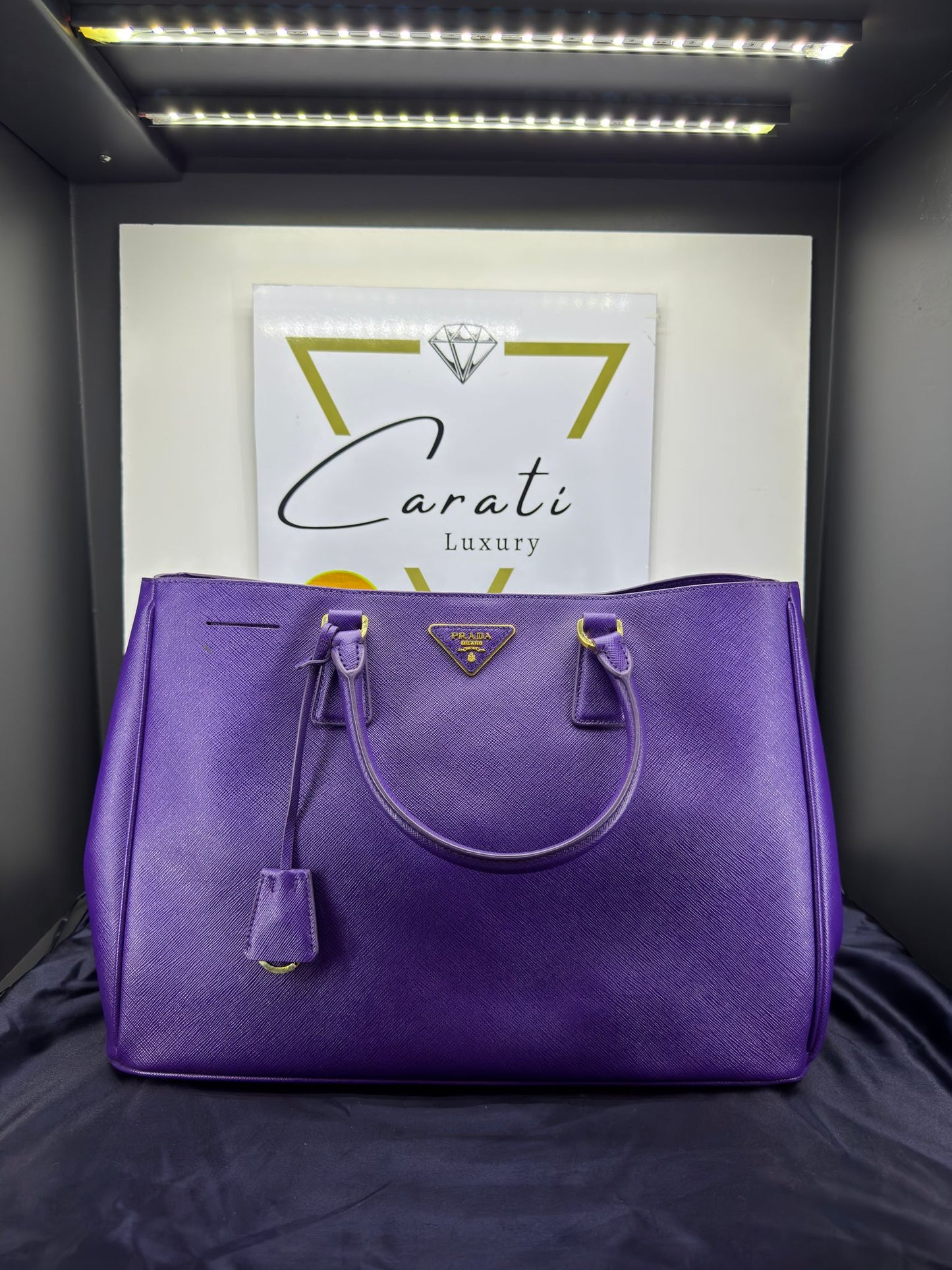 Prada Galleria in pelle Saffiano viola