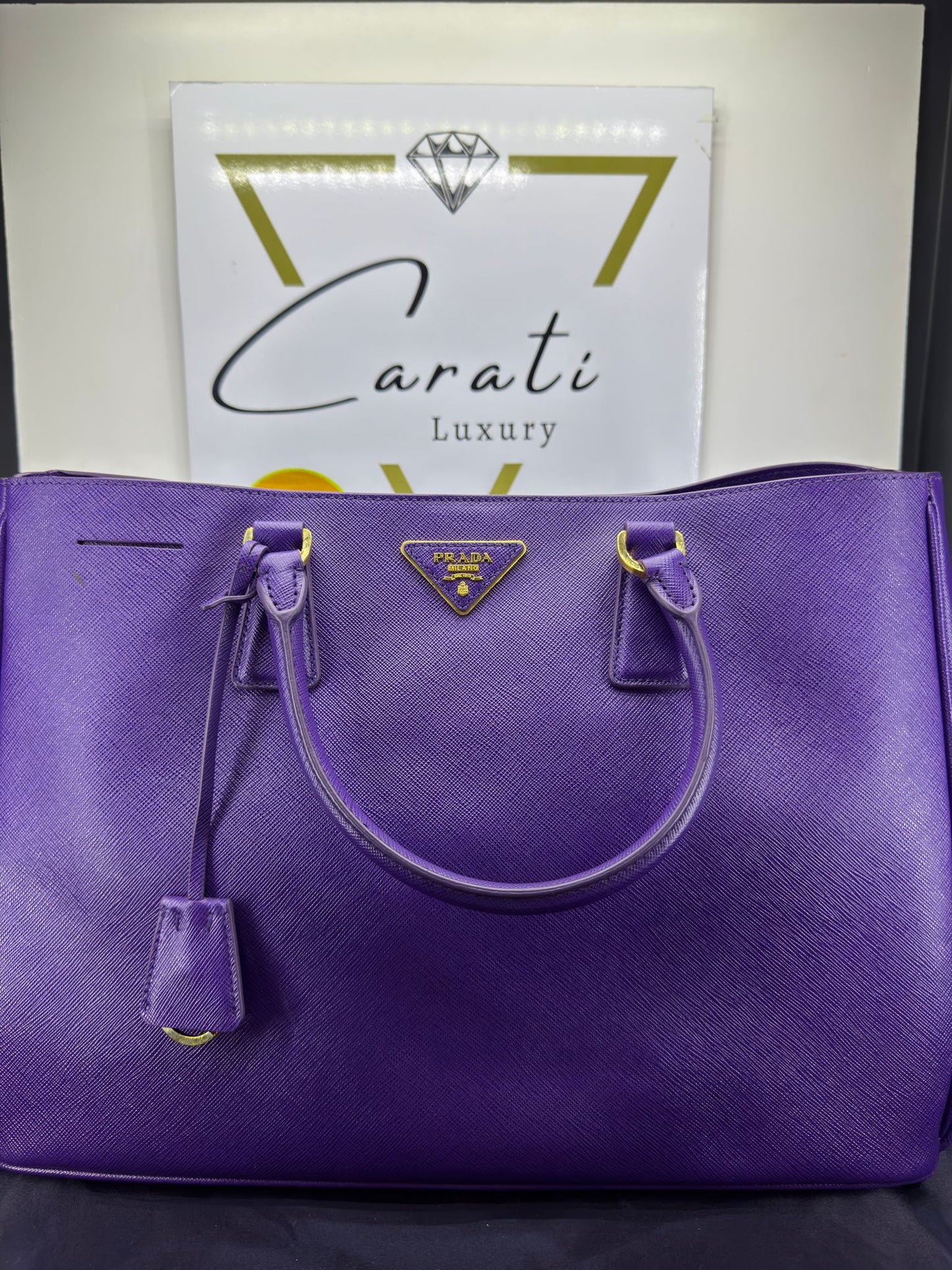 Prada Galleria in pelle Saffiano viola
