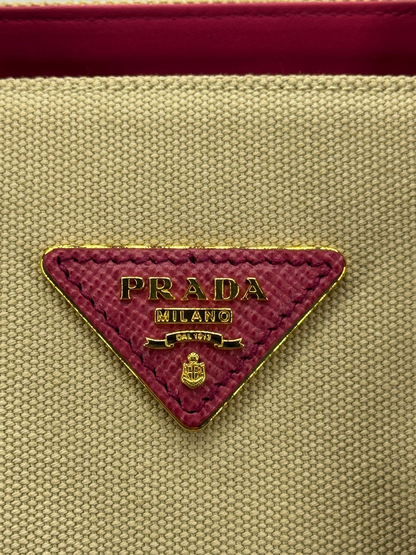 Prada Canapa + Saffiano Double Bag