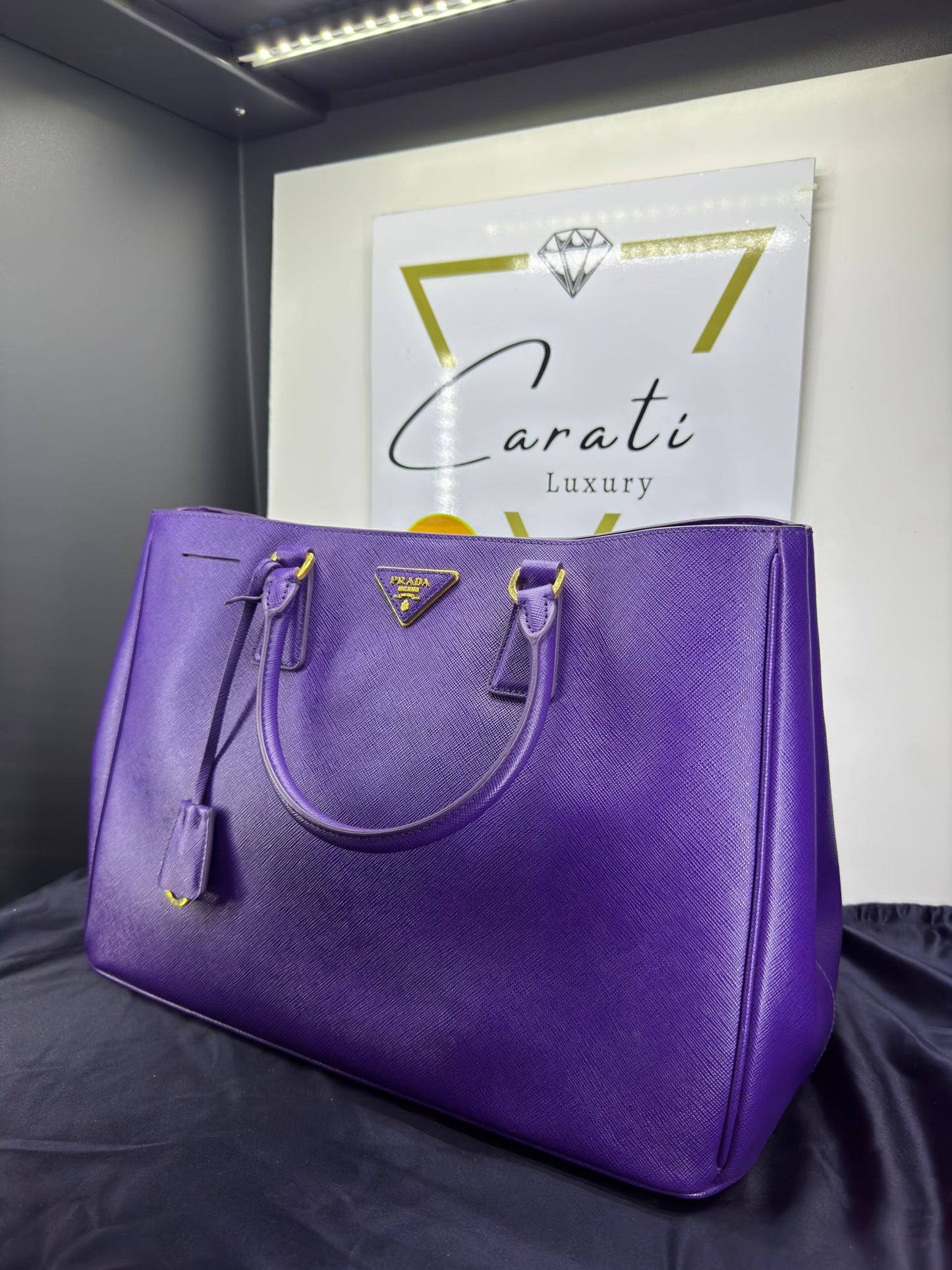 Prada Galleria in pelle Saffiano viola
