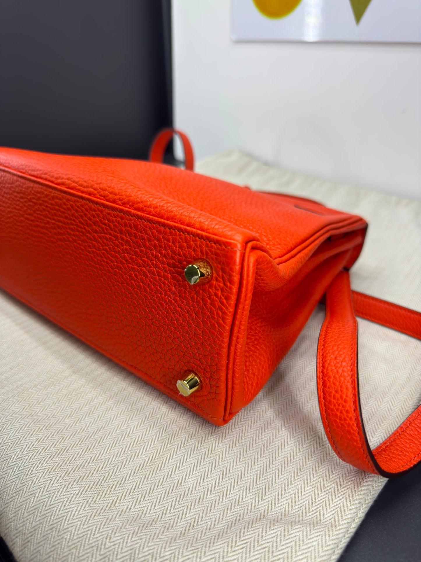 Hermès Kelly Sellier 25  in pelle Epsom