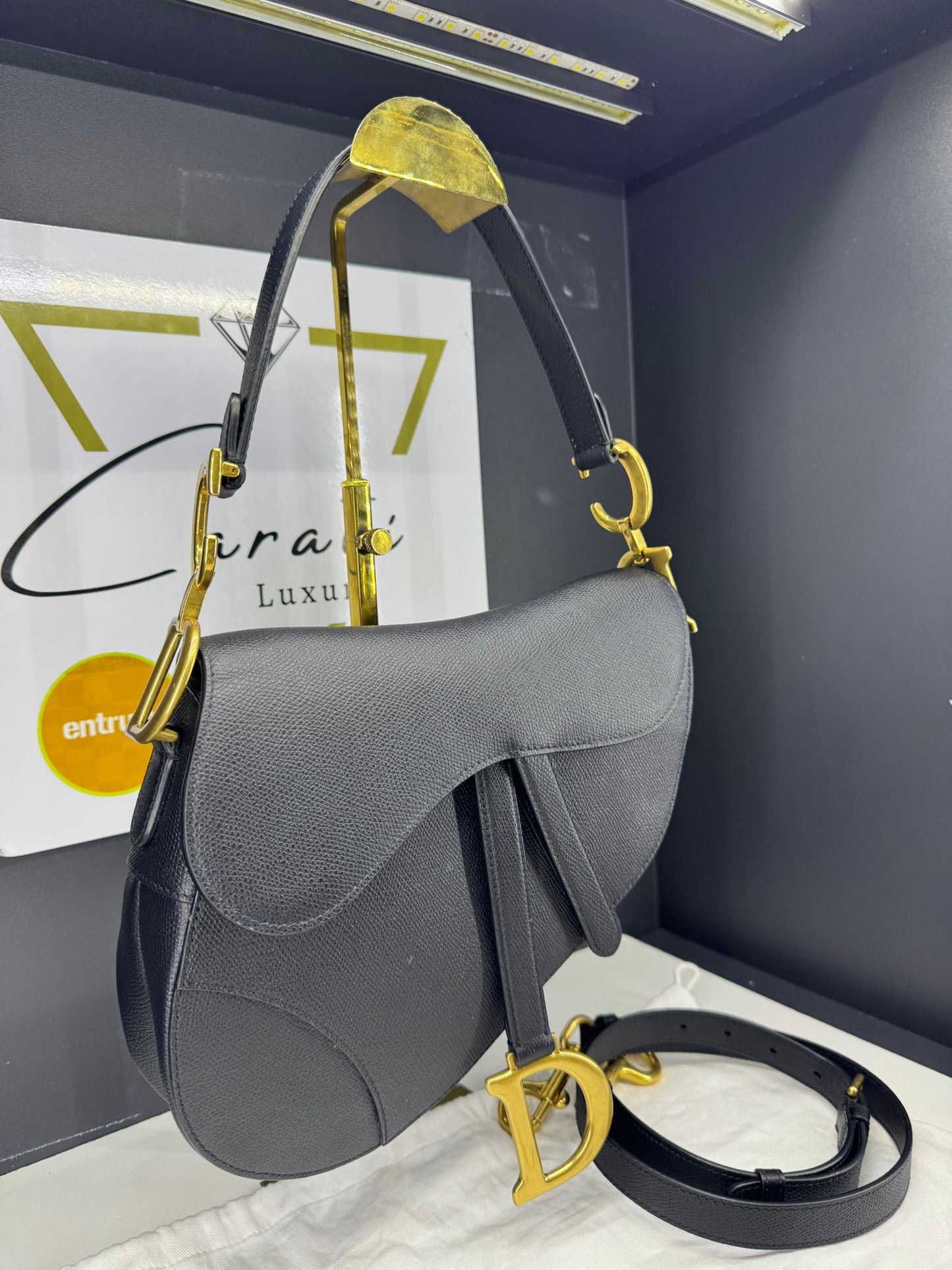 Dior Saddle in pelle monogram