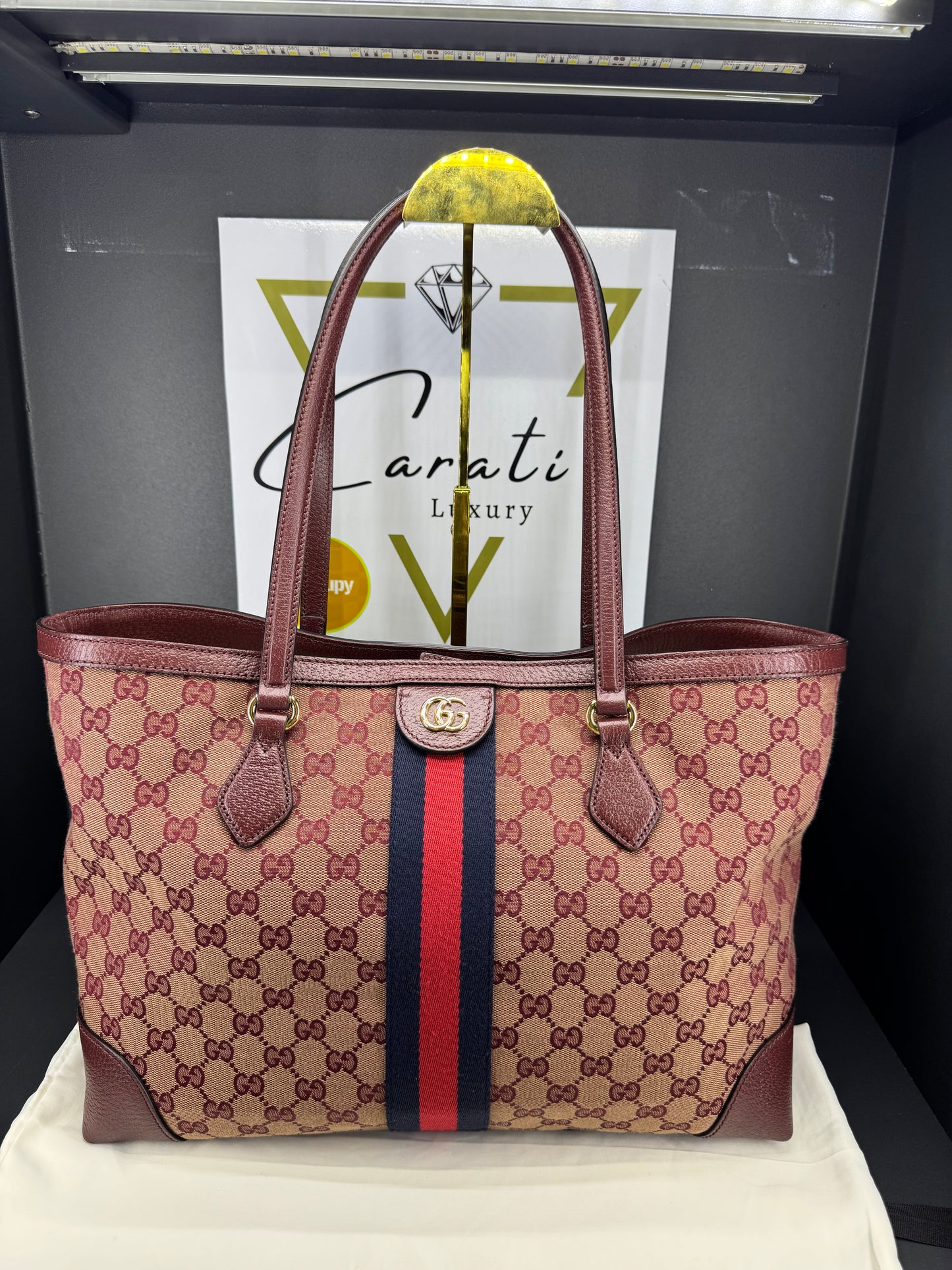 Gucci shopping ophidia gg supreme Borgogna