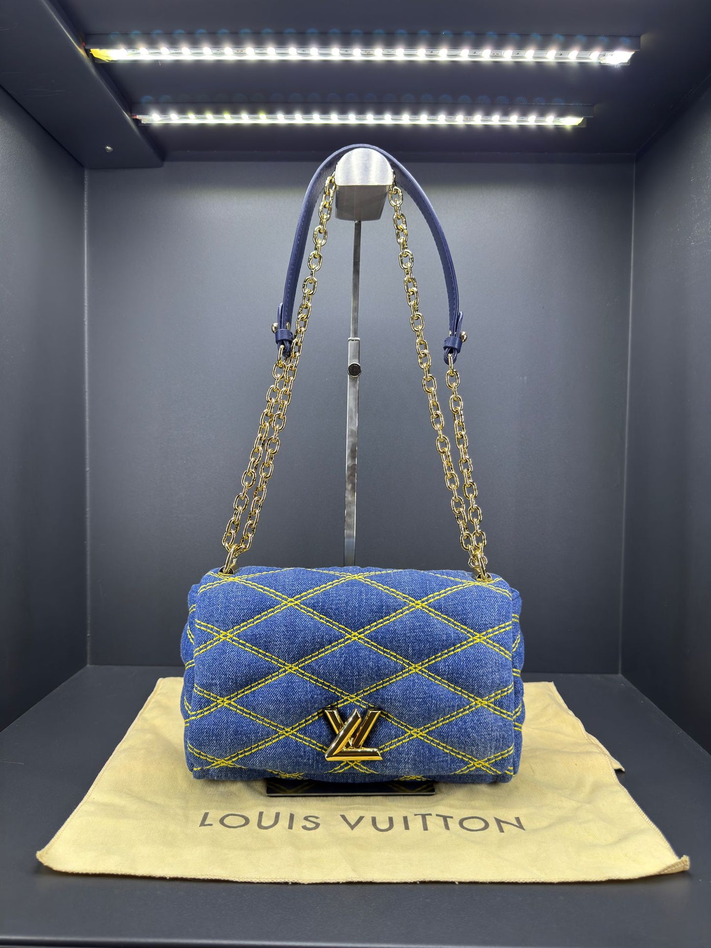 Louis Vuitton GO-14 PM Malletage Denim