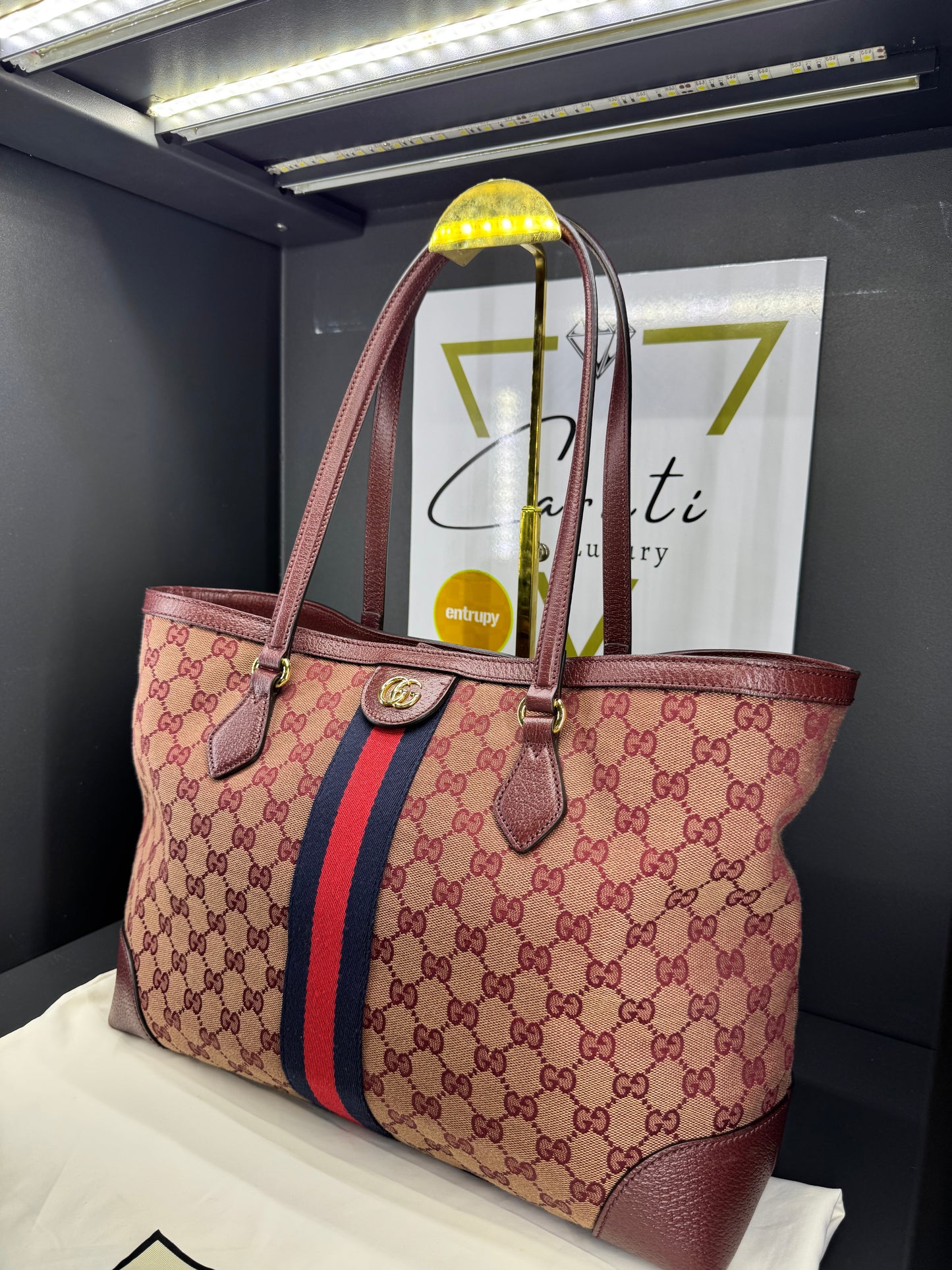 Gucci shopping ophidia gg supreme Borgogna