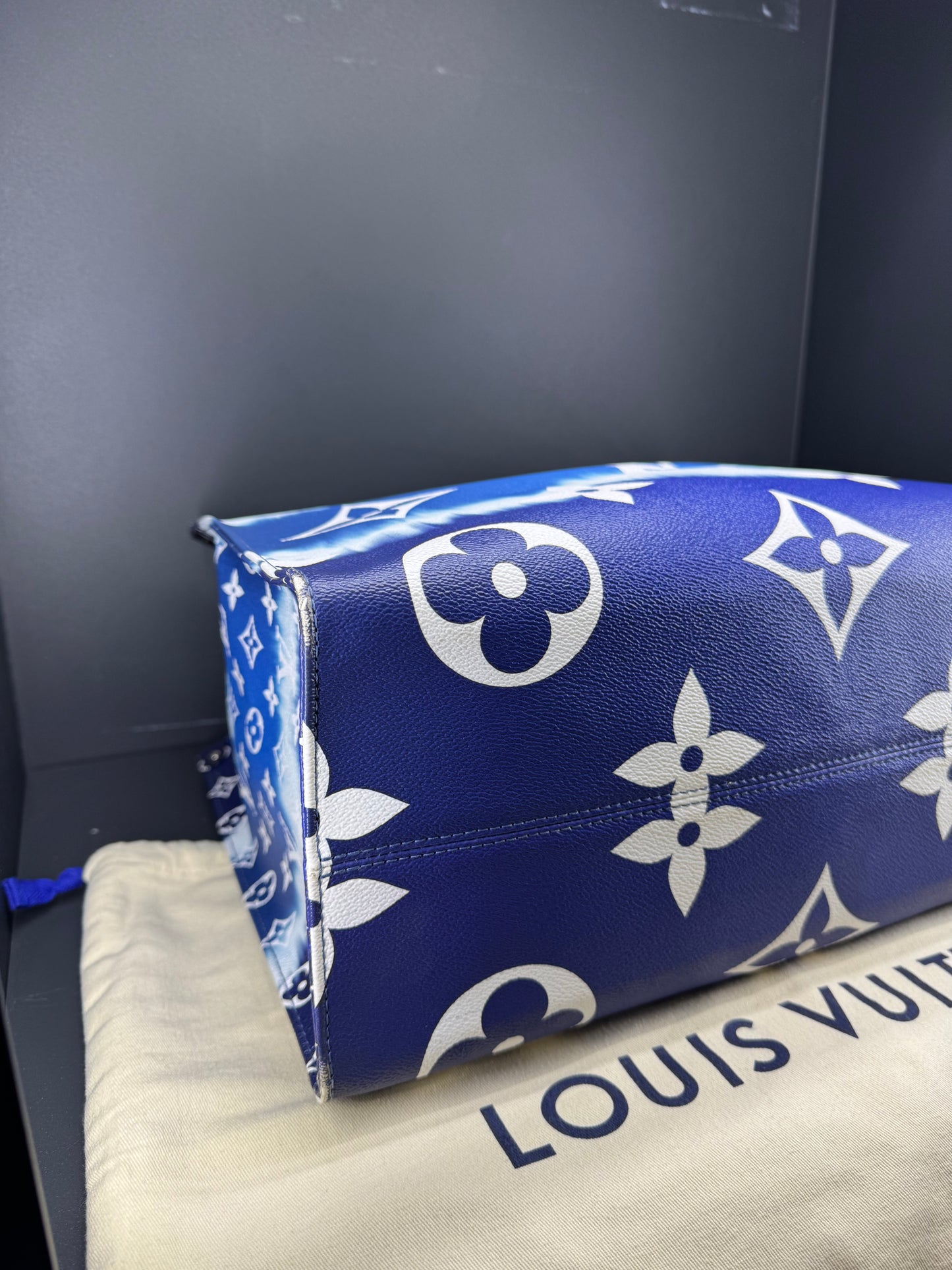 Louis Vuitton on the go Limited edition sky blu Monogram