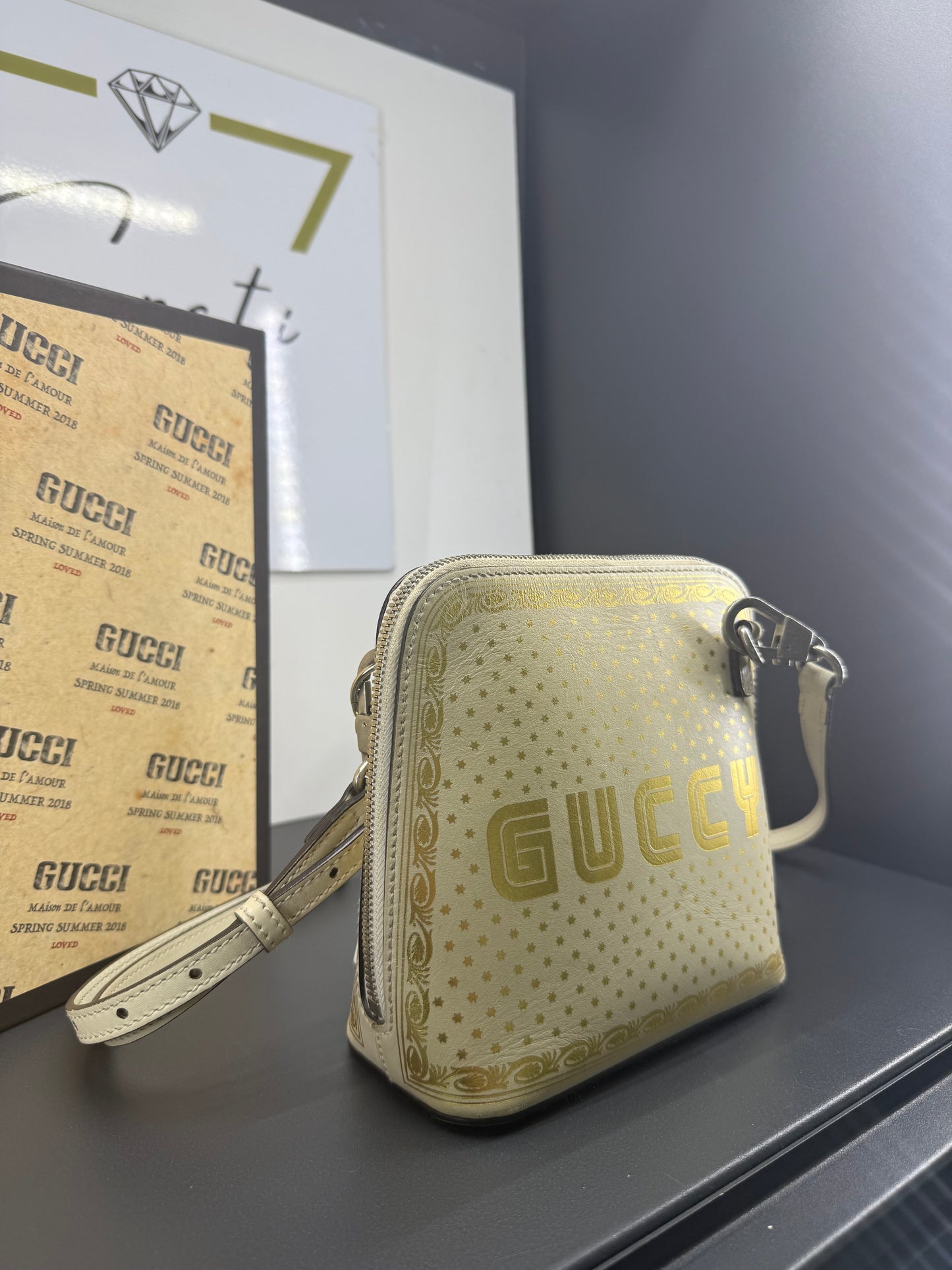Gucci x SEGA Guccy Stars Mini Dome Shoulder Bag